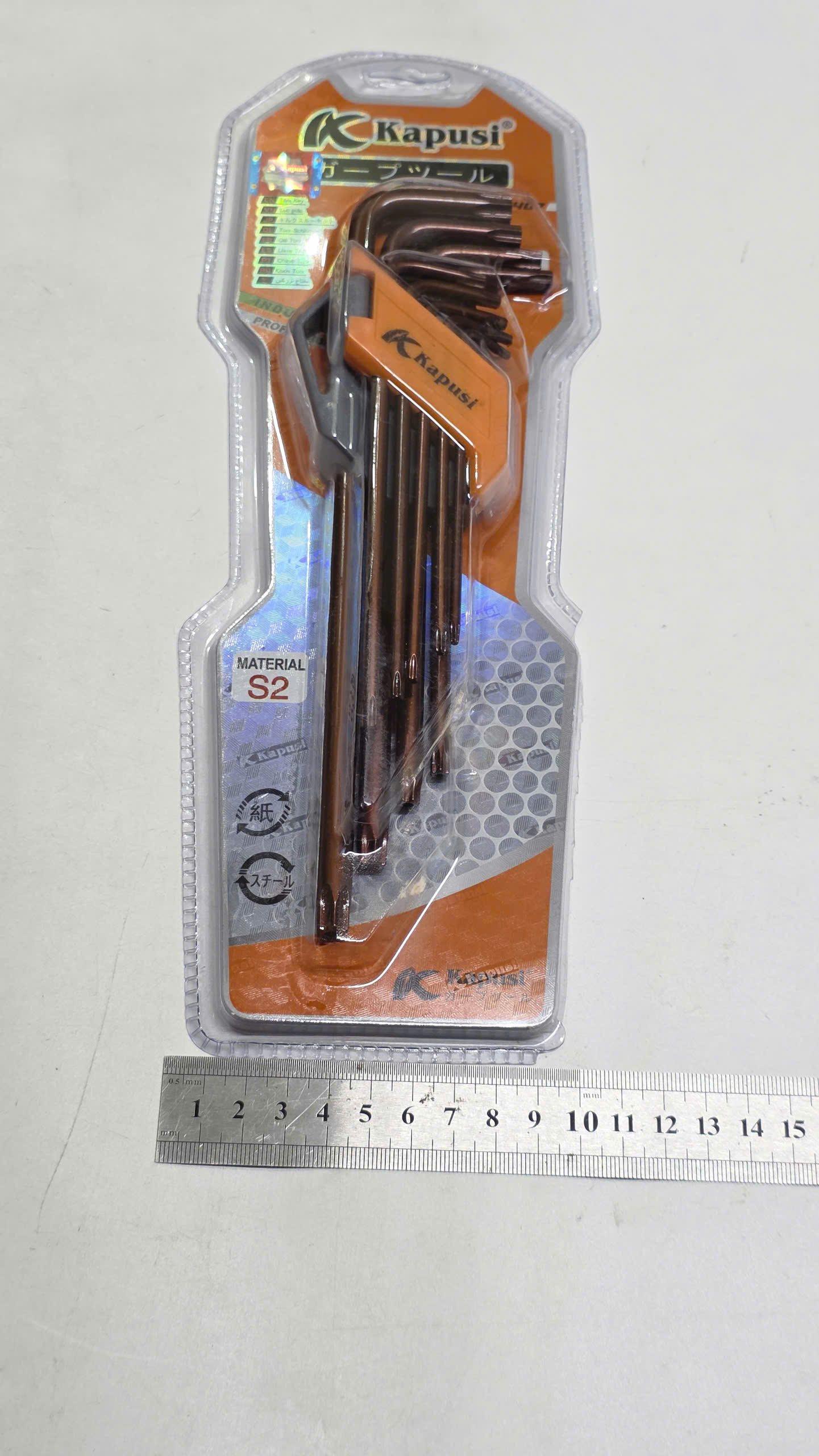 Hình ảnh 10 của mặt hàng BỘ LỤC GIÁC NÂU 9PC (BÔNG) K-7407