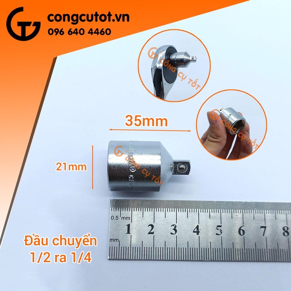 Hình ảnh 1 của mặt hàng ĐẦU CHUYẾN TUÝP 1/2*1/4 K-7846