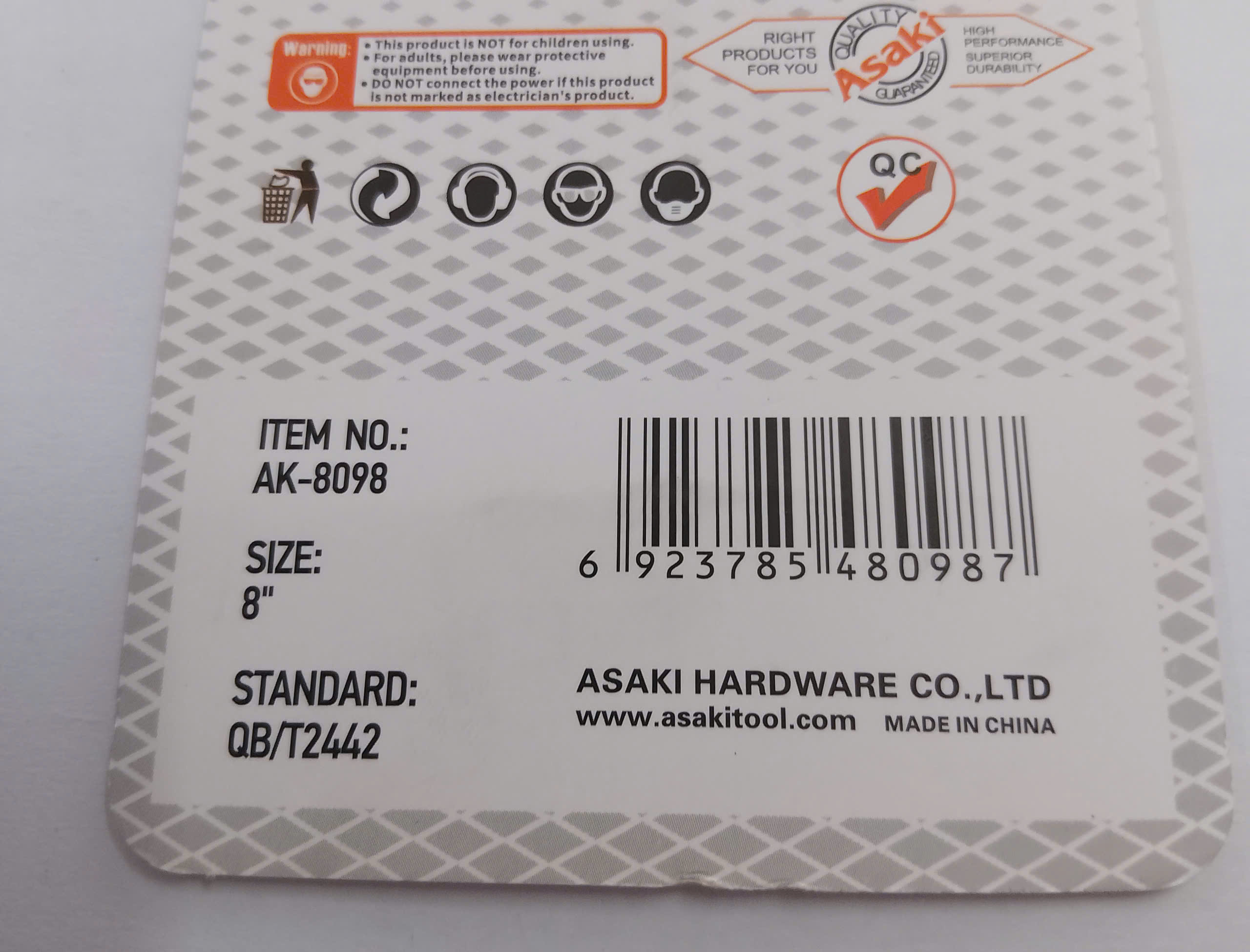 Hình ảnh 16 của mặt hàng Kềm cắt kiểu Mỹ 8”/200mm Asaki AK-8098