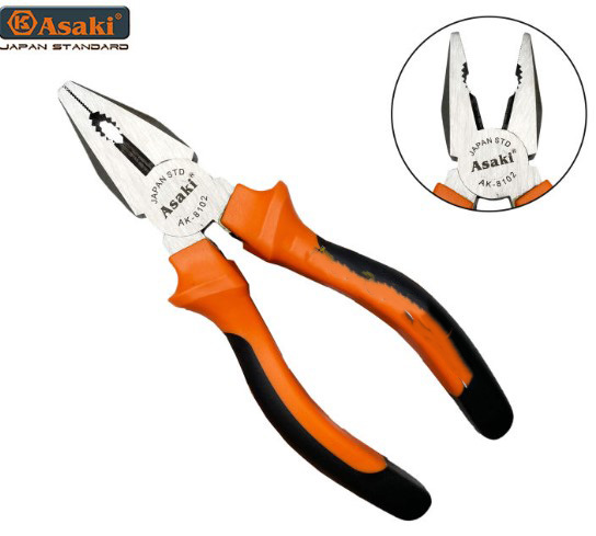 Hình ảnh 9 của mặt hàng Kềm răng kiểu Đức 6"/ 150mm Asaki AK-8102