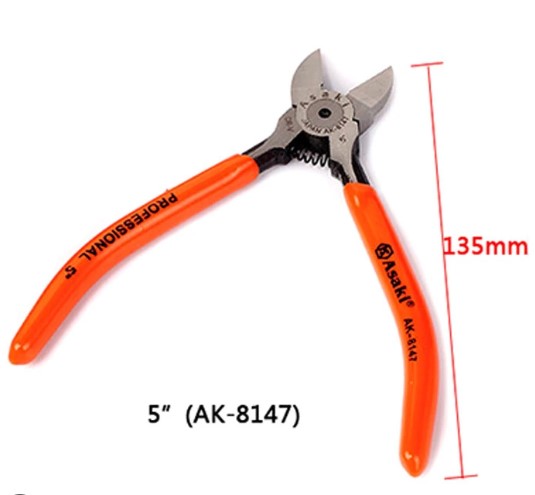 Hình ảnh 2 của mặt hàng Kềm cắt mỏ nghiêng 5”/125mm Asaki AK-8147