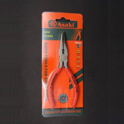 Hình ảnh 3 của mặt hàng Kềm nhọn mini có răng trong 5"/125mm Asaki AK-8293