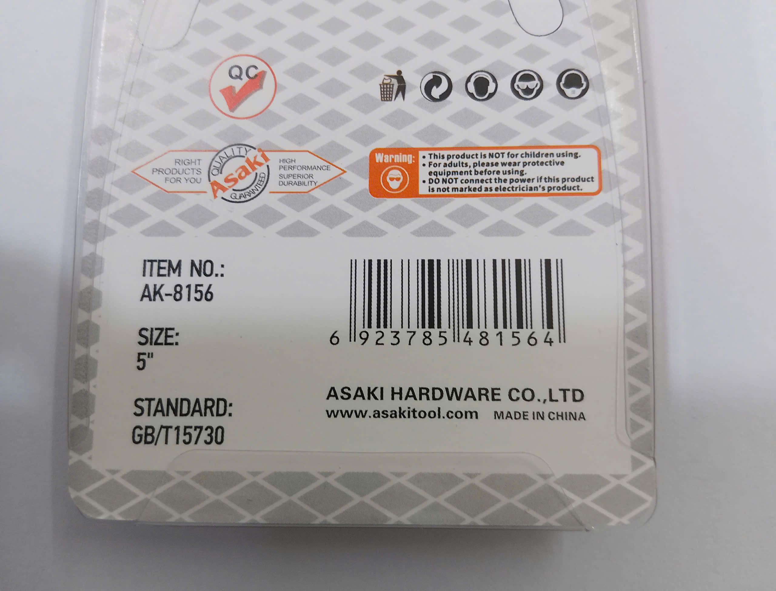 Hình ảnh 18 của mặt hàng Kềm cắt chân mạch điện tử 5''/125mm Asaki AK-8156