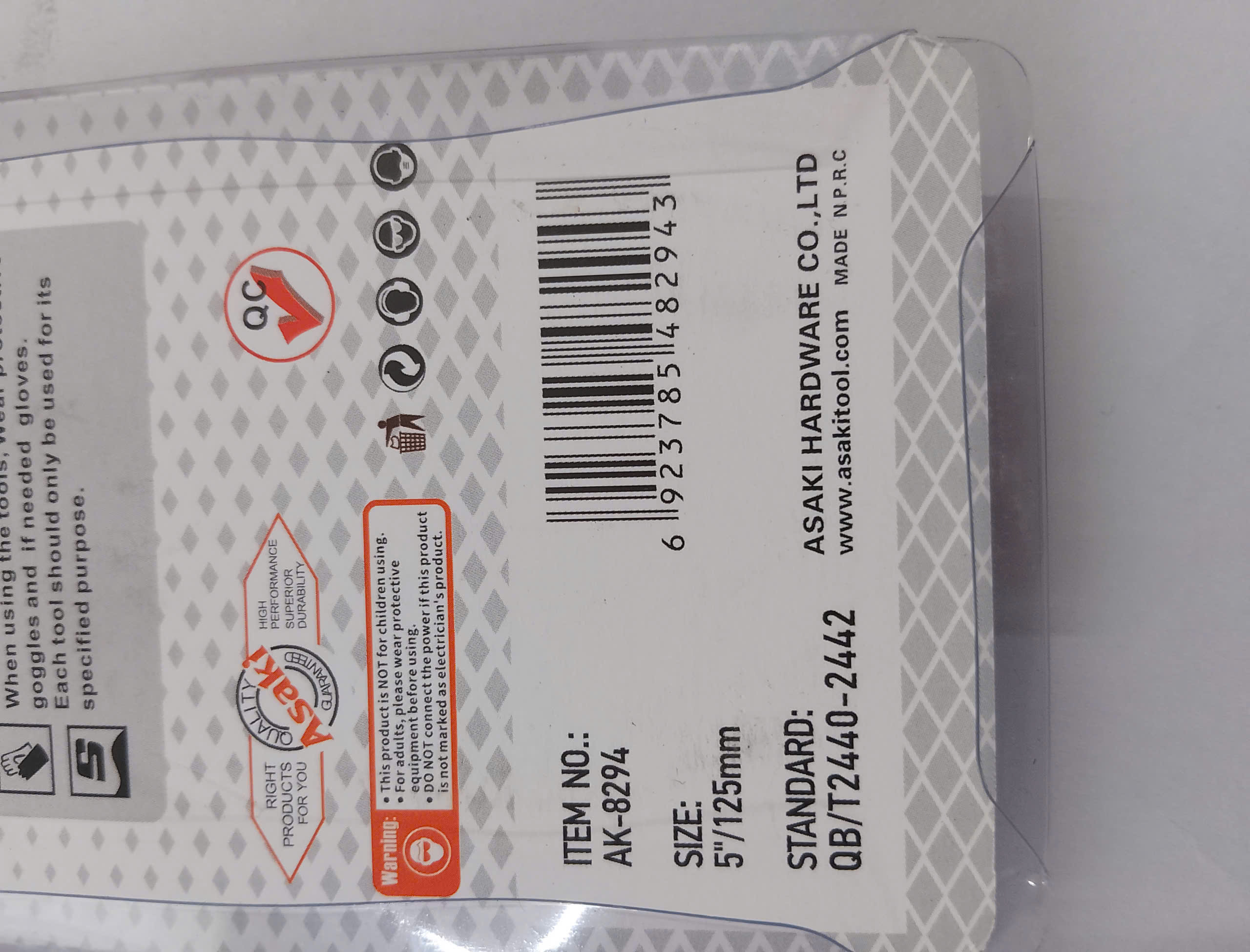 Hình ảnh 18 của mặt hàng Kềm nhọn mini 5”/125mm Asaki AK-8294