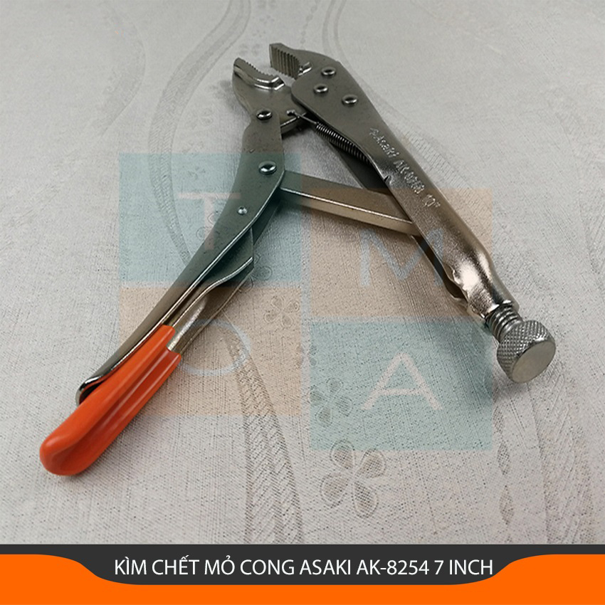 Hình ảnh 5 của mặt hàng Kềm bấm mỏ oval 7”/175mm Asaki AK-8254