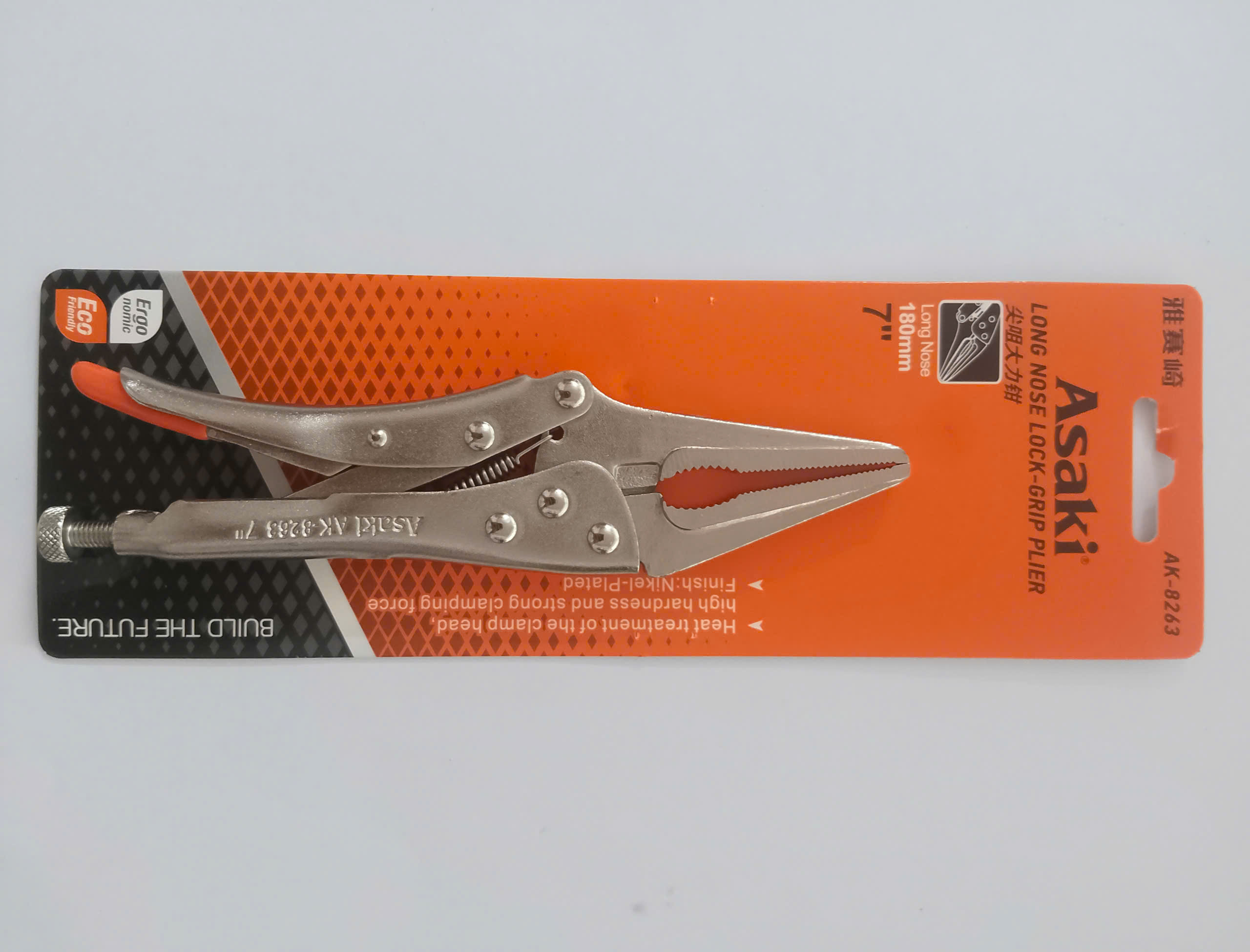 Hình ảnh 19 của mặt hàng Kềm bấm mỏ dài 7”/175mm Asaki AK-8263