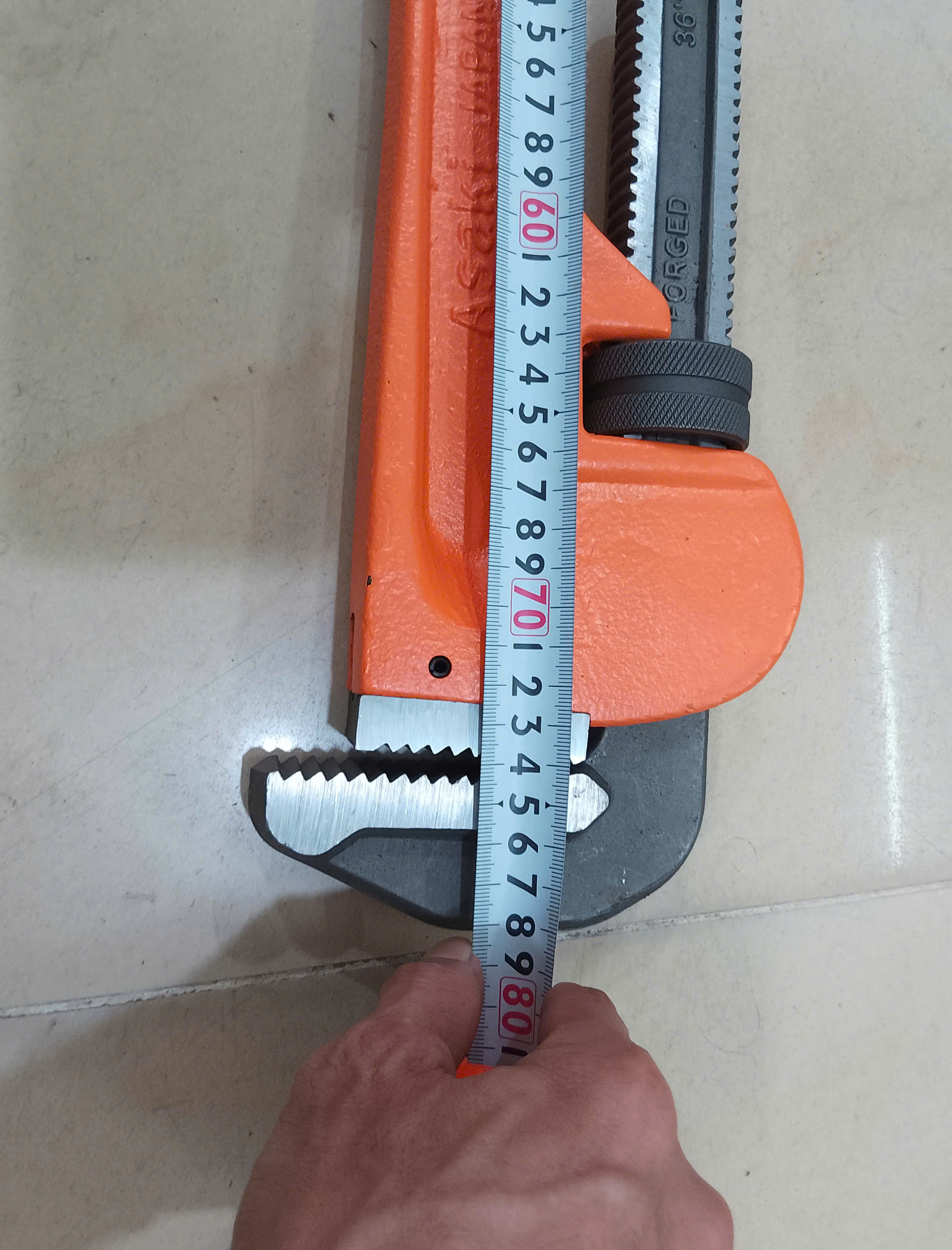 Hình ảnh 15 của mặt hàng Mỏ lết răng 36”/900mm Asaki AK-0637