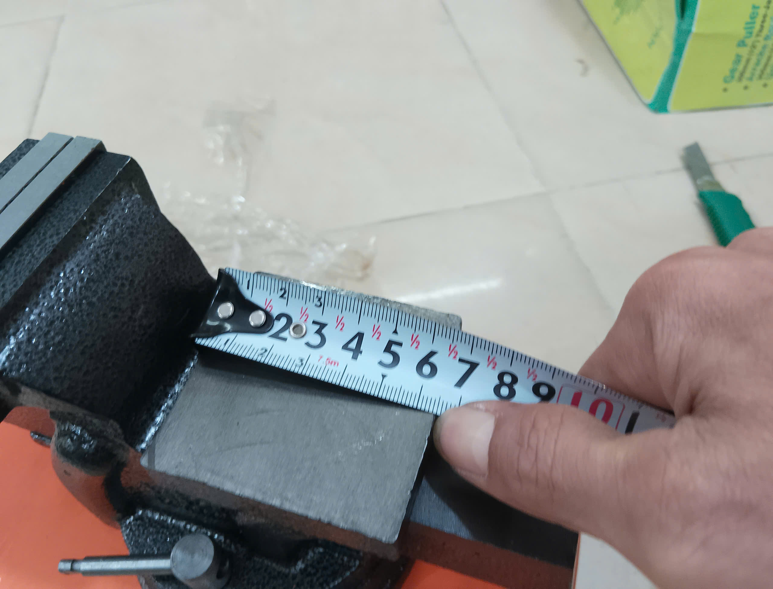 Hình ảnh 22 của mặt hàng Ê tô bàn nguội 3"/75mm ( H = 13cm - Max = 10cm ) Asaki AK-0666