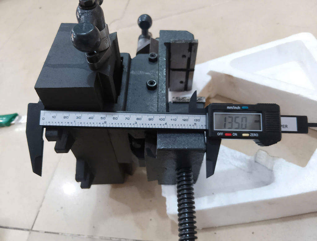Hình ảnh 23 của mặt hàng Ê tô bàn phay chữ thập   H = 12.5cm - Max = 7cm 3”/75mm Asaki AK-7030