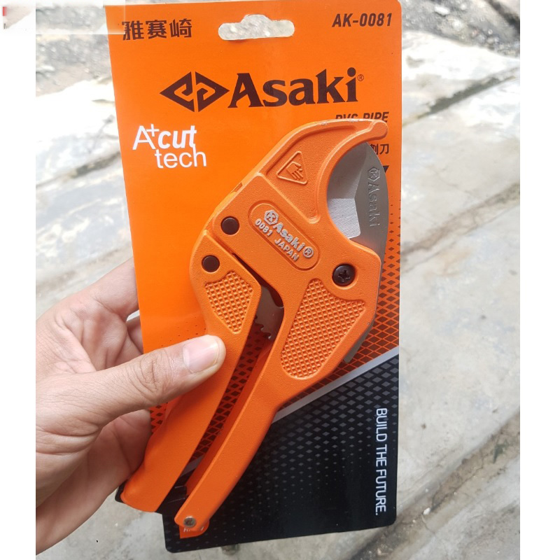 Hình ảnh 17 của mặt hàng Kéo cắt ống nhựa PVC (lưỡi kéo inox) 42mm Asaki AK-0081