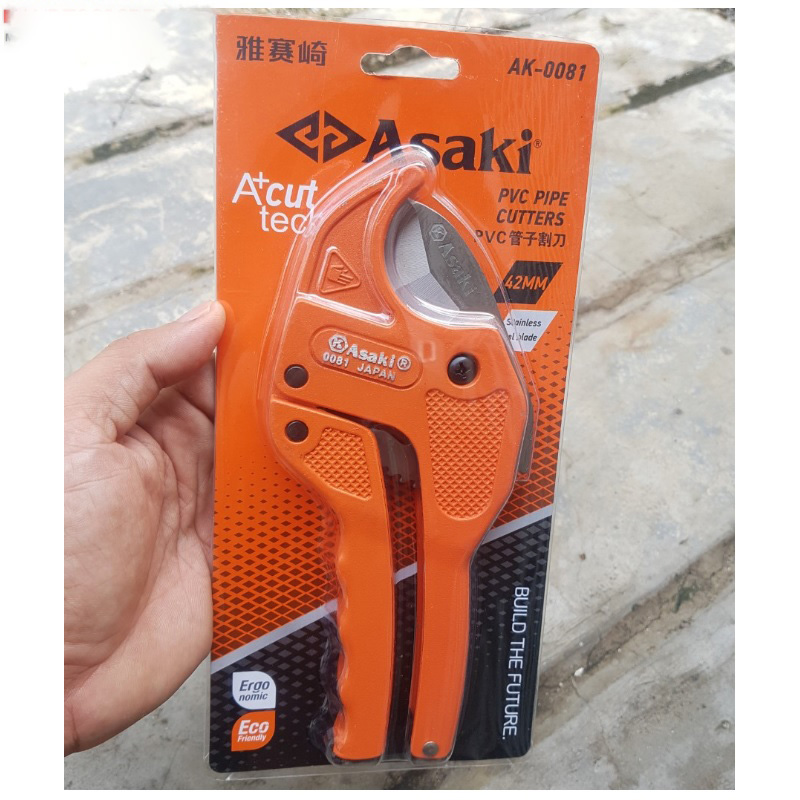 Hình ảnh 18 của mặt hàng Kéo cắt ống nhựa PVC (lưỡi kéo inox) 42mm Asaki AK-0081