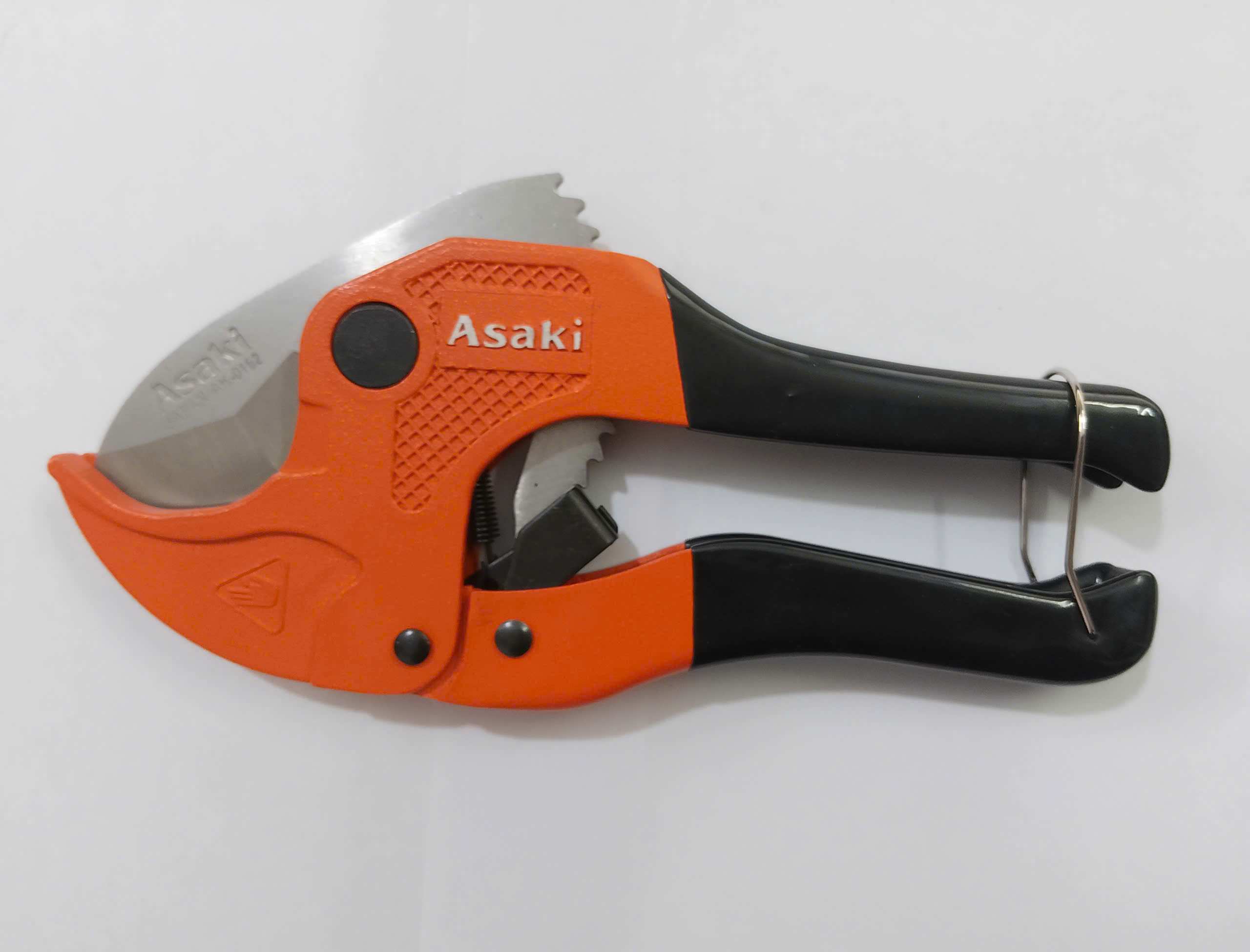 Hình ảnh 25 của mặt hàng Kéo cắt ống nhựa PVC (lưỡi kéo inox) cán bọc nhựa chống trượt 42mm Asaki AK-0162