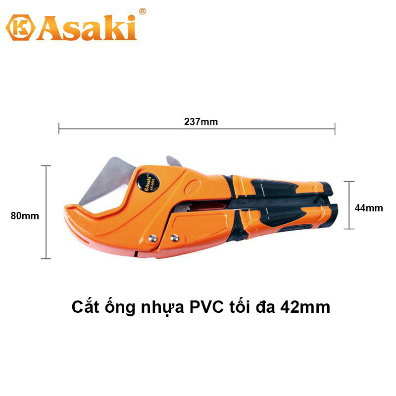 Hình ảnh 7 của mặt hàng Kéo cắt ống PVC cao cấp lưỡi inox 42mm Asaki AK-0085