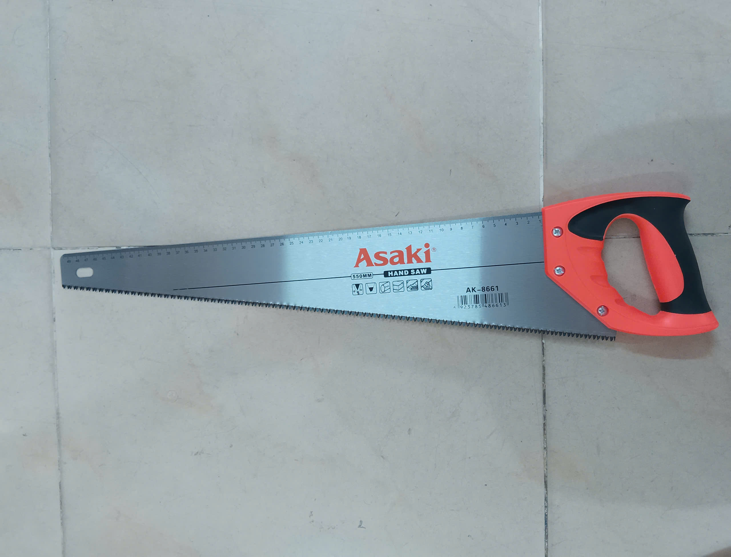 Hình ảnh 11 của mặt hàng Cưa gỗ cầm tay (cán nhựa dẻo ABS) 22''/550mm AK-8661