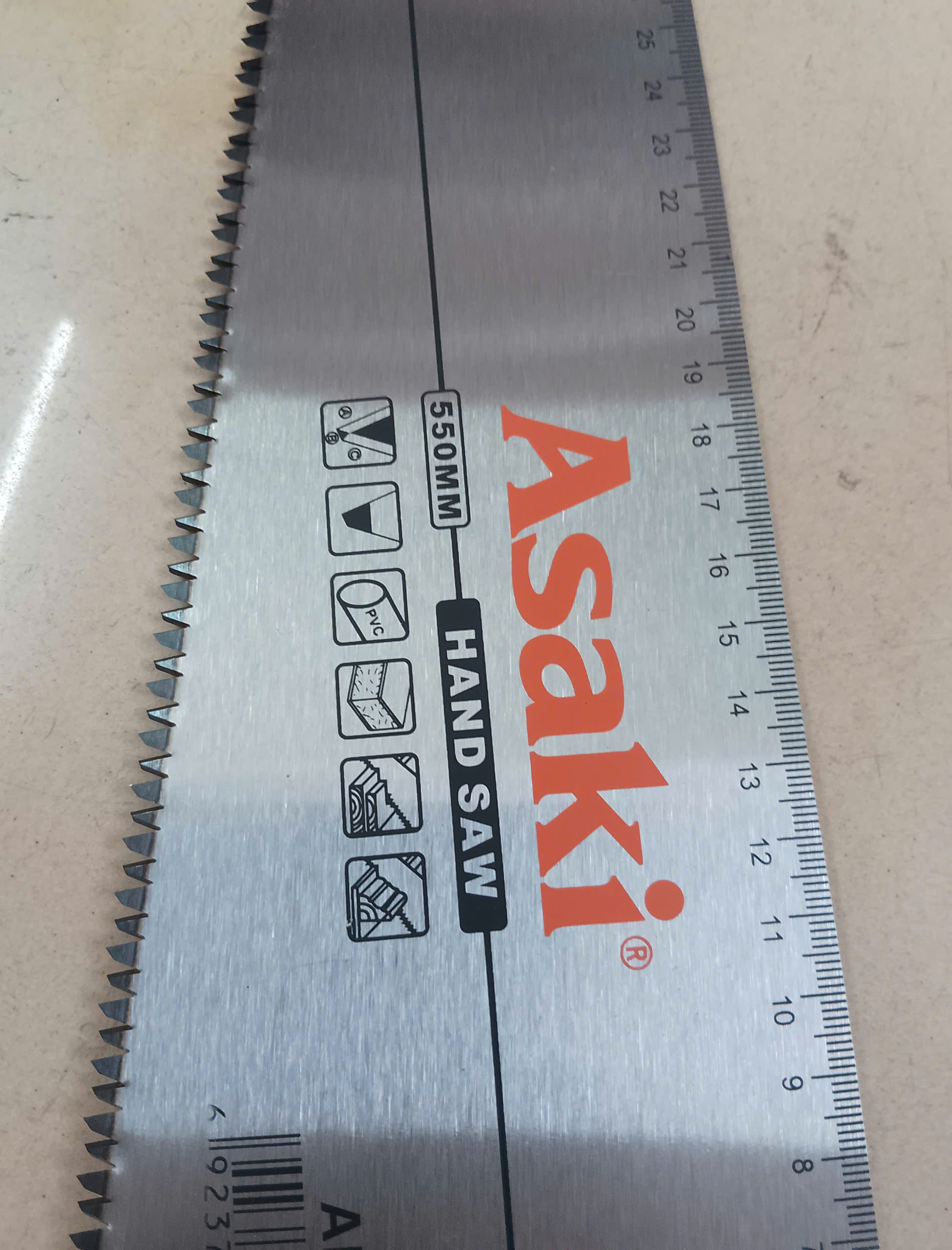 Hình ảnh 13 của mặt hàng Cưa gỗ cầm tay (cán nhựa dẻo ABS) 22''/550mm AK-8661
