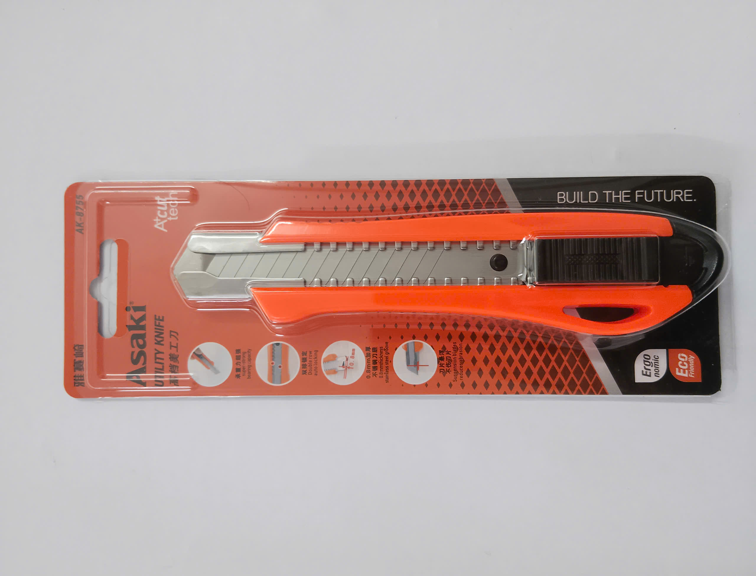 Hình ảnh 2 của mặt hàng Dao rọc giấy bảng lớn SK4 – 3 lưỡi Asaki AK-8755