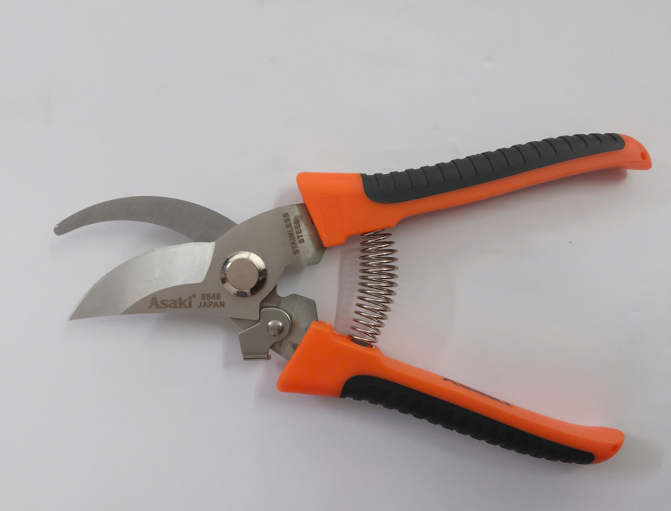 Hình ảnh 13 của mặt hàng Kéo tỉa cành lưỡi cong 8''/200mm (lưỡi kéo inox) Asaki AK-8639