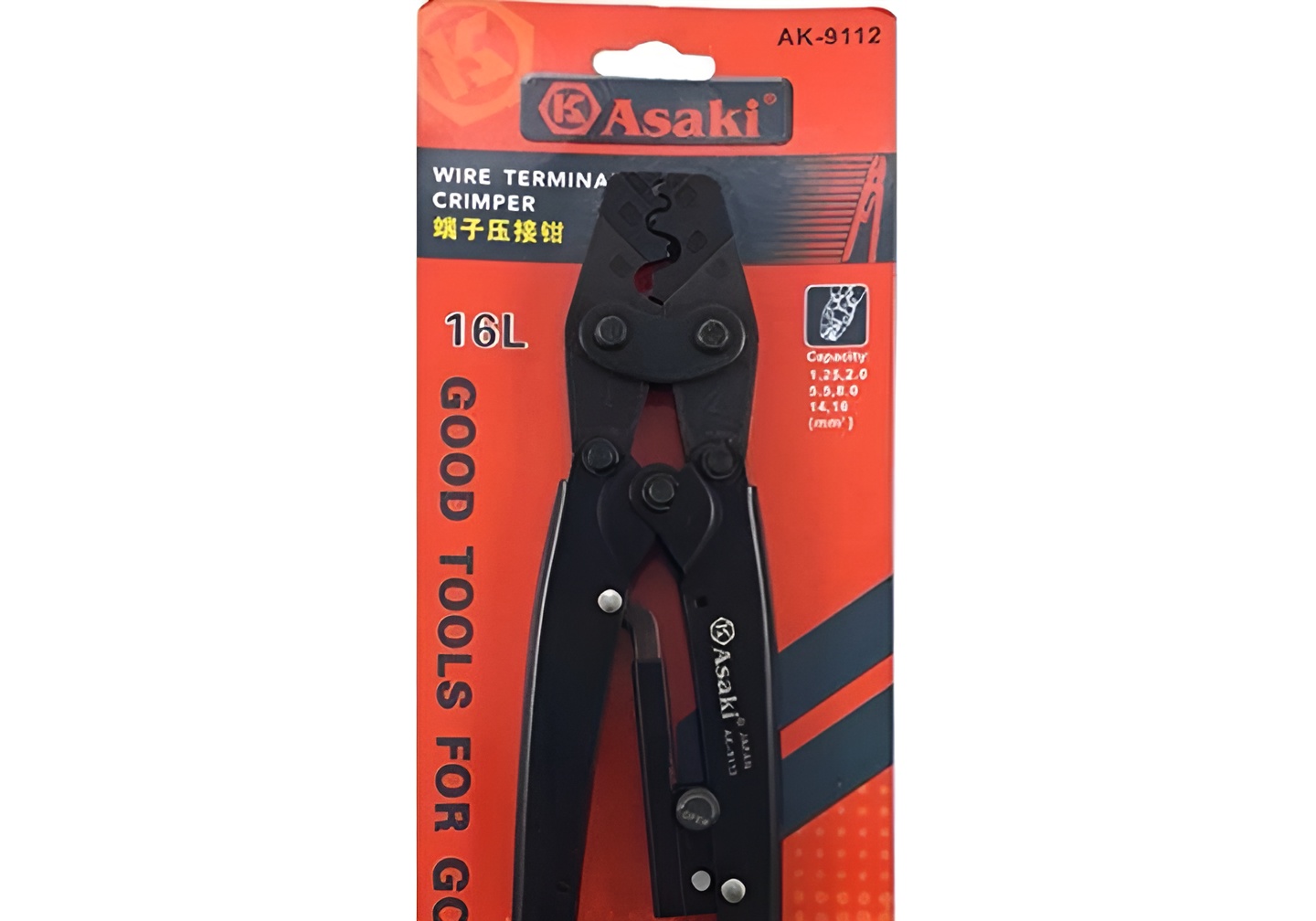 Hình ảnh 1 của mặt hàng Kềm bấm đầu cosse 16L Asaki AK-9112