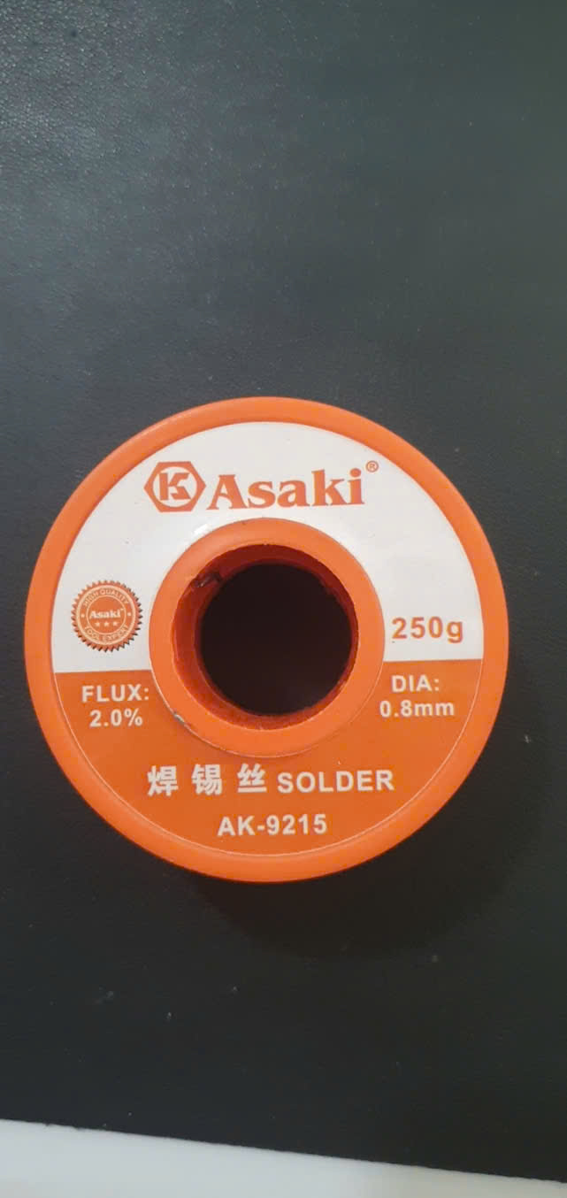 Hình ảnh 10 của mặt hàng Dây chì hàn 250g/0.8mm Asaki AK-9215