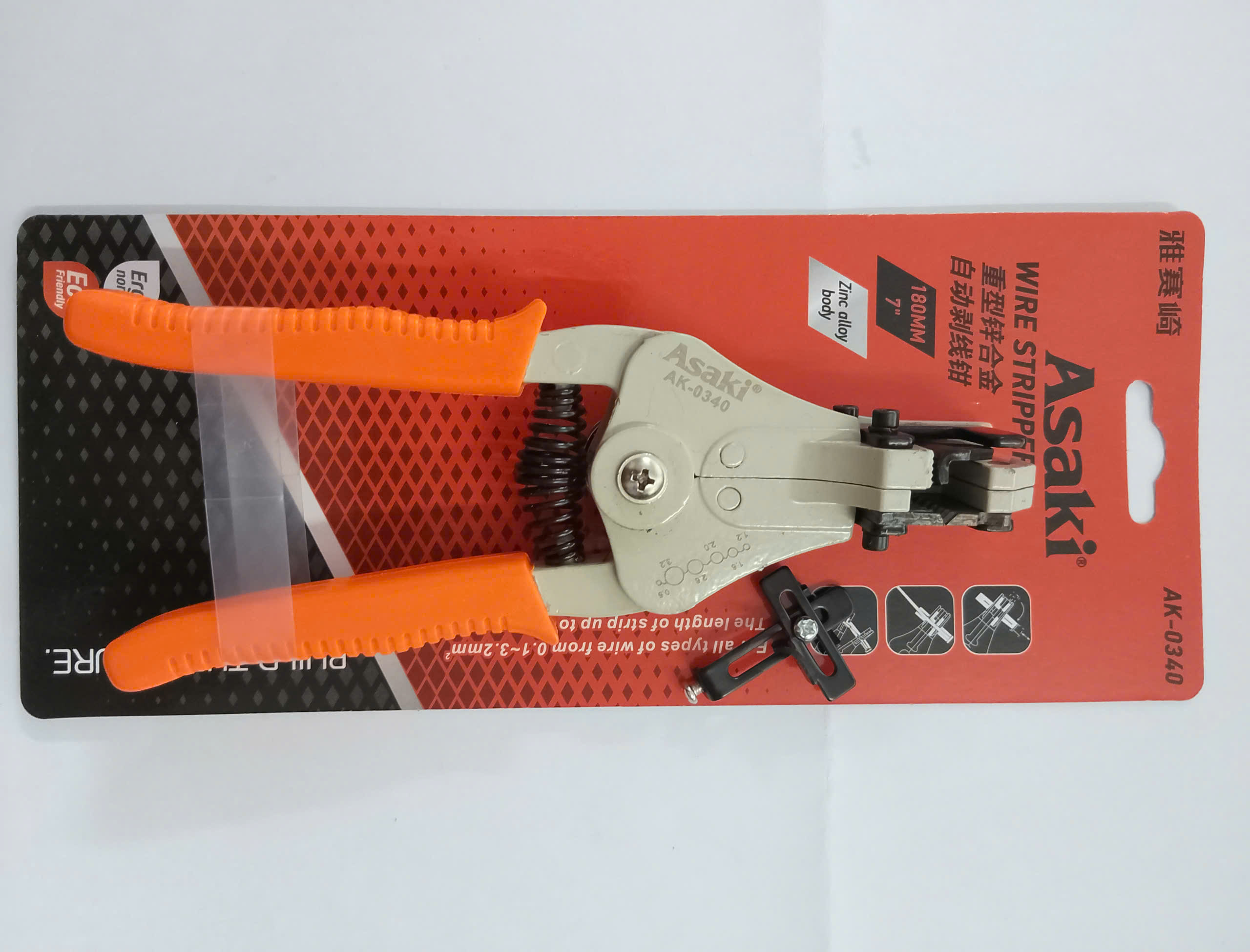 Hình ảnh 13 của mặt hàng Kềm tuốt dây điện tự động 7″/175mm Asaki AK-0340