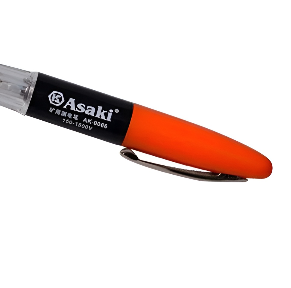 Hình ảnh 5 của mặt hàng Bút thử điện cảm ứng đèn LED 150 – 1500V – AC Asaki AK-9066