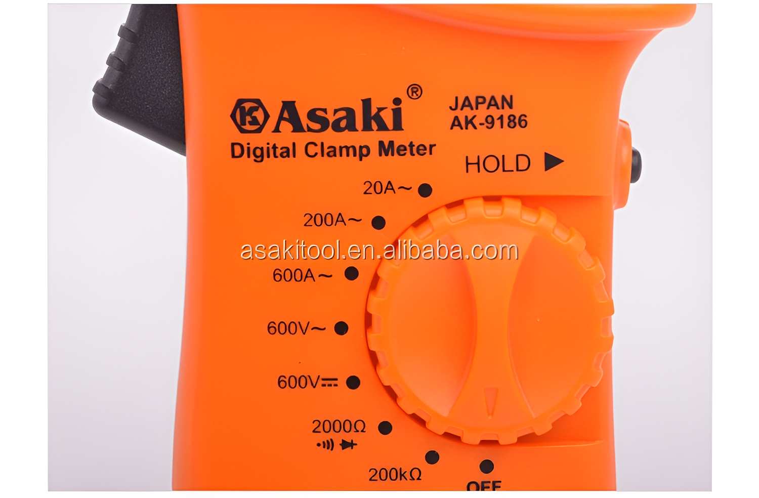 Hình ảnh 3 của mặt hàng Ampe kềm  DC: 600V - 1V AC: 600V - 1V ADC: 600A - 1mA Ω: 200kΩ - 1Ω 3½ Digit LCD Asaki AK-9186