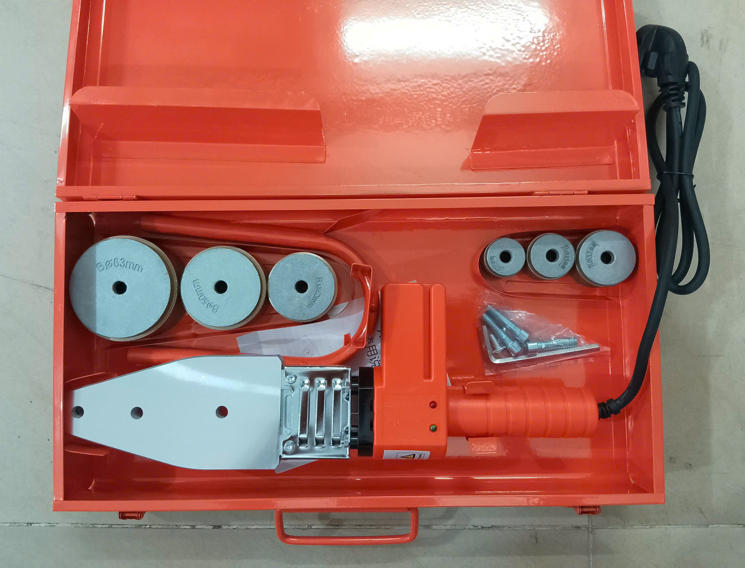 Hình ảnh 4 của mặt hàng Máy hàn ống nhựa chịu nhiệt PP-R Φ20mm - Φ25mm - Φ32mm Φ40mm - Φ50mm - Φ63mm 800W Asaki AK-9301