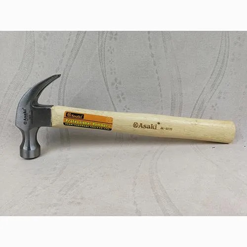 Hình ảnh 3 của mặt hàng Búa nhổ đinh cán gỗ 16 OZ / 454gr Asaki AK-0370