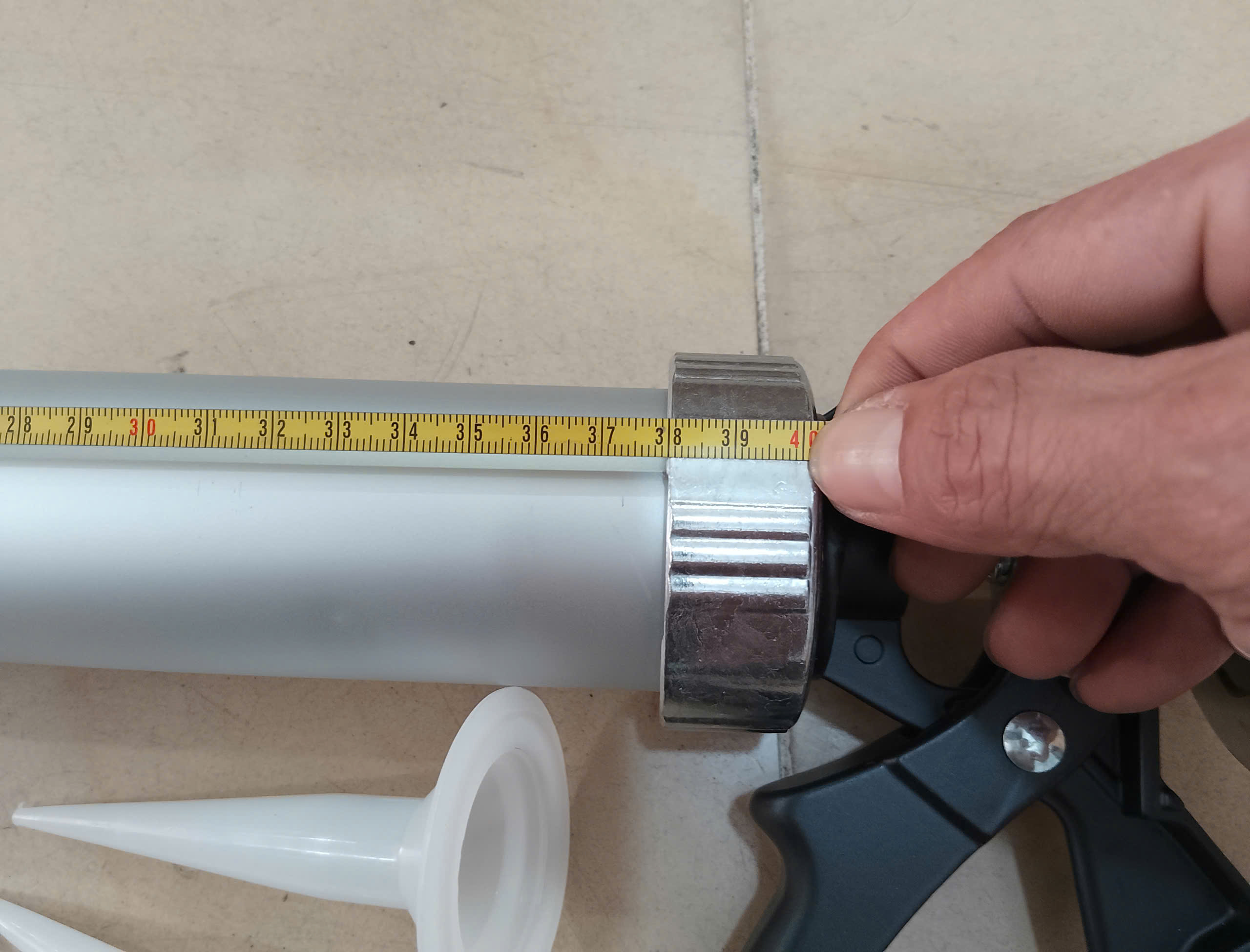 Hình ảnh 7 của mặt hàng Súng bắn silicon (thân nhôm hợp kim) 15''/375mm Asaki AK-6789