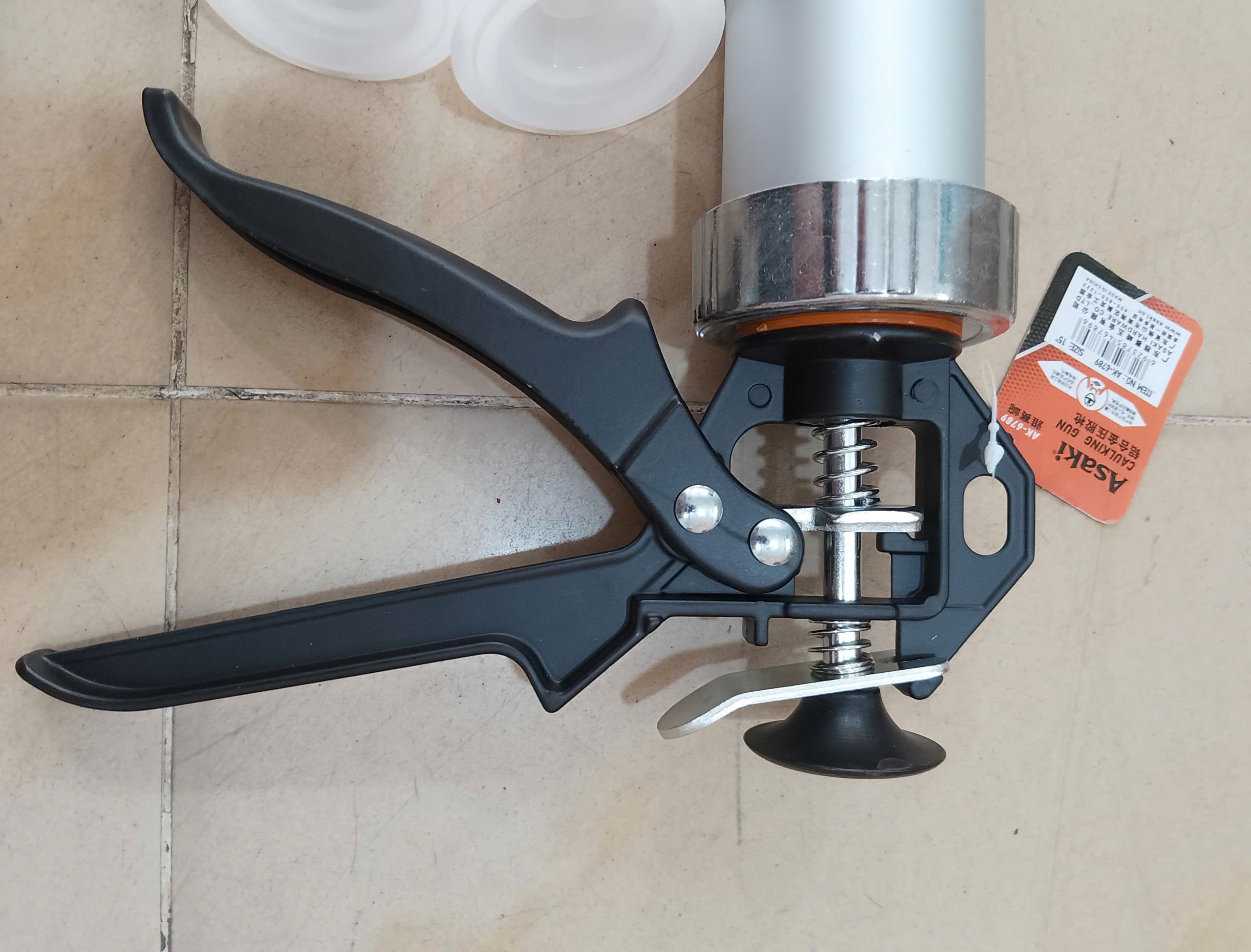 Hình ảnh 11 của mặt hàng Súng bắn silicon (thân nhôm hợp kim) 15''/375mm Asaki AK-6789