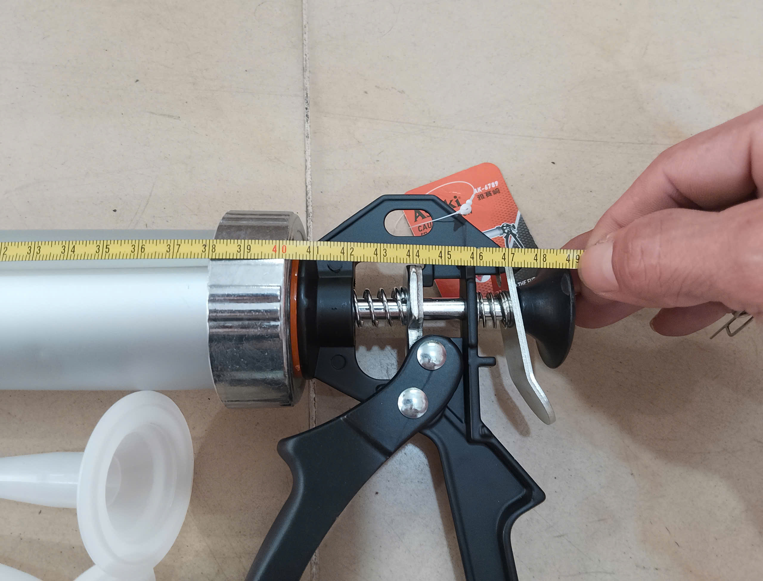 Hình ảnh 13 của mặt hàng Súng bắn silicon (thân nhôm hợp kim) 15''/375mm Asaki AK-6789