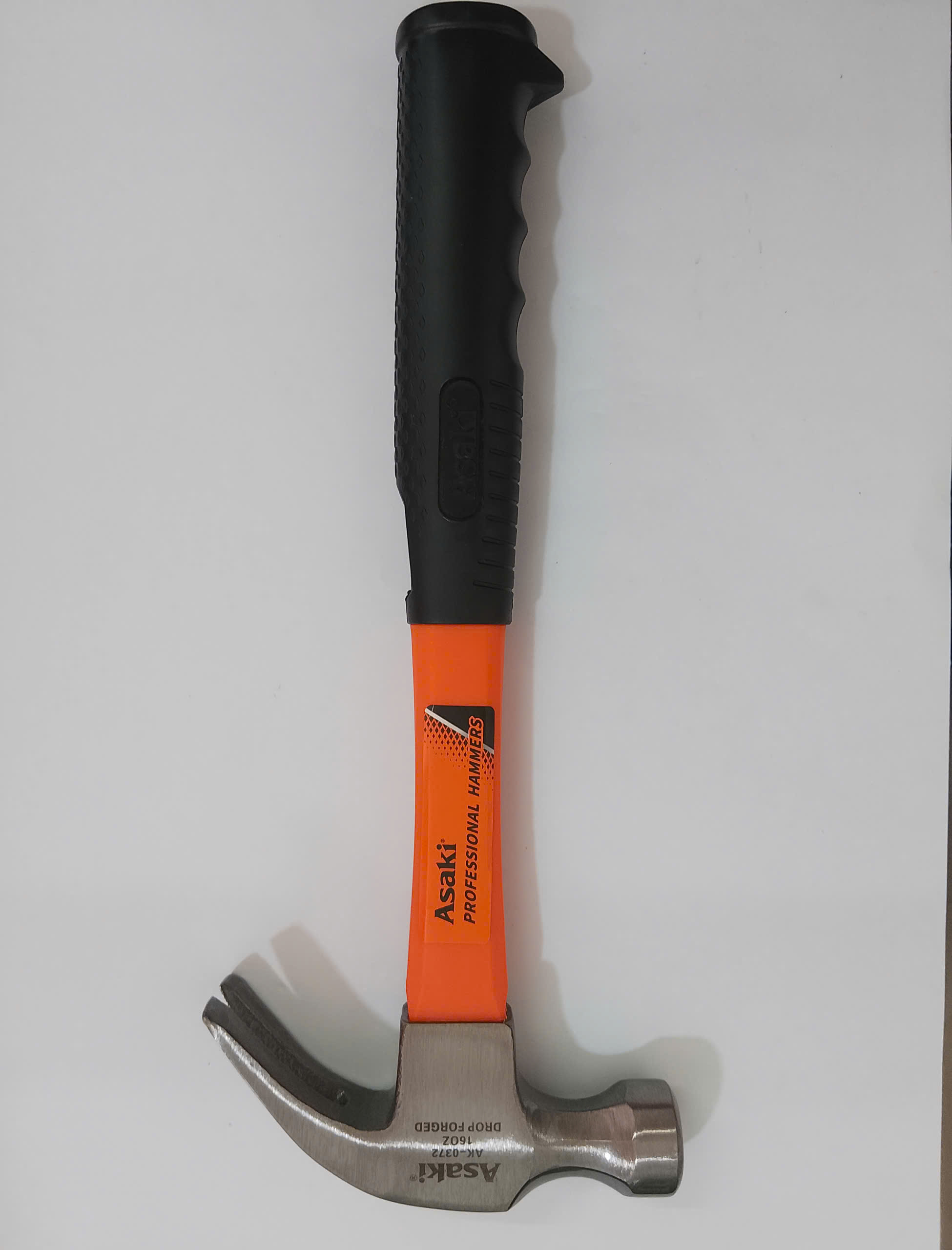 Hình ảnh 11 của mặt hàng Búa nhổ đinh cán nhựa 16 OZ / 454gr Asaki AK-0372