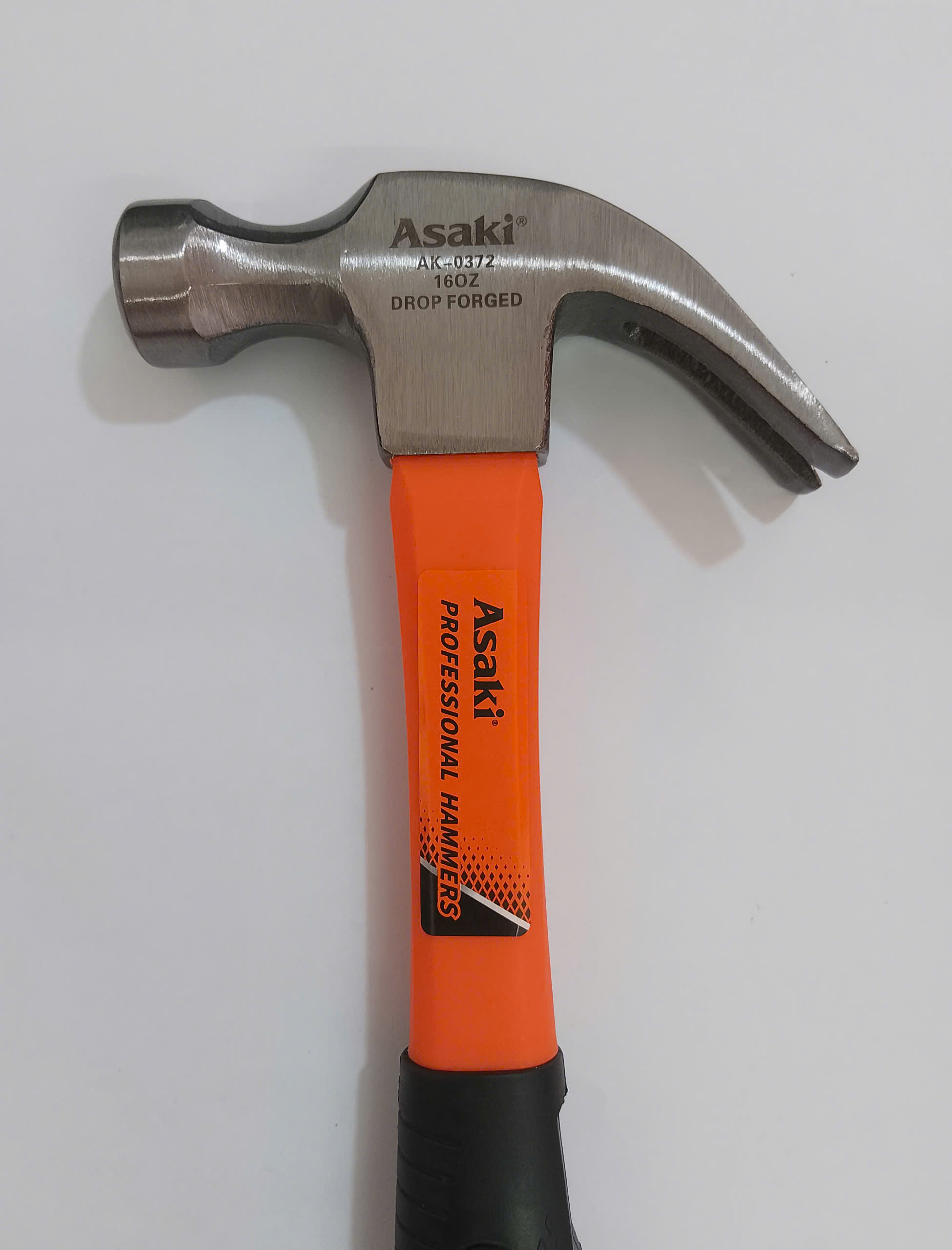 Hình ảnh 12 của mặt hàng Búa nhổ đinh cán nhựa 16 OZ / 454gr Asaki AK-0372