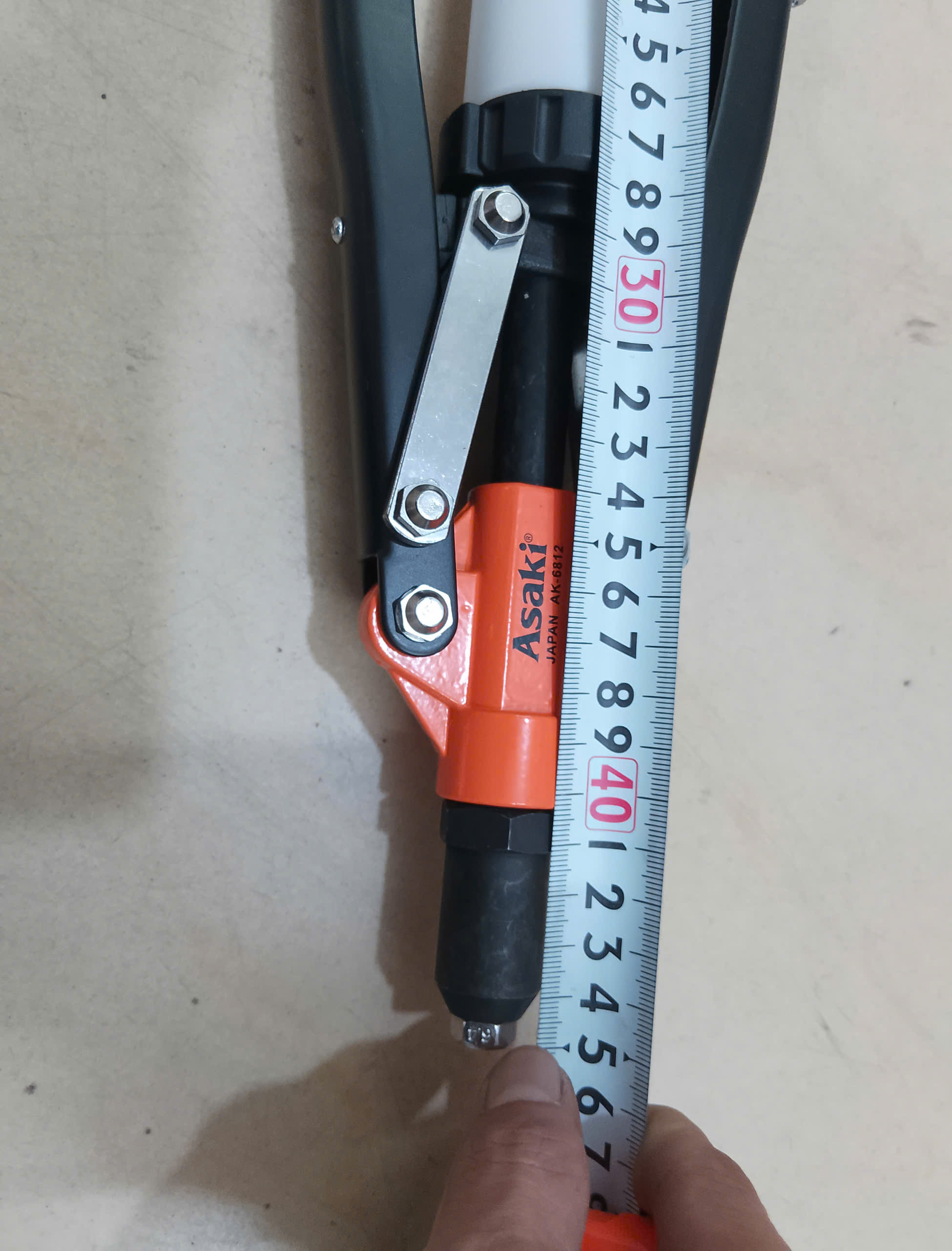 Hình ảnh 14 của mặt hàng Kềm rút rivet cao cấp 2.4mm - 3.2mm - 4.0mm - 4.8mm 17''/425mm Asaki AK-6812