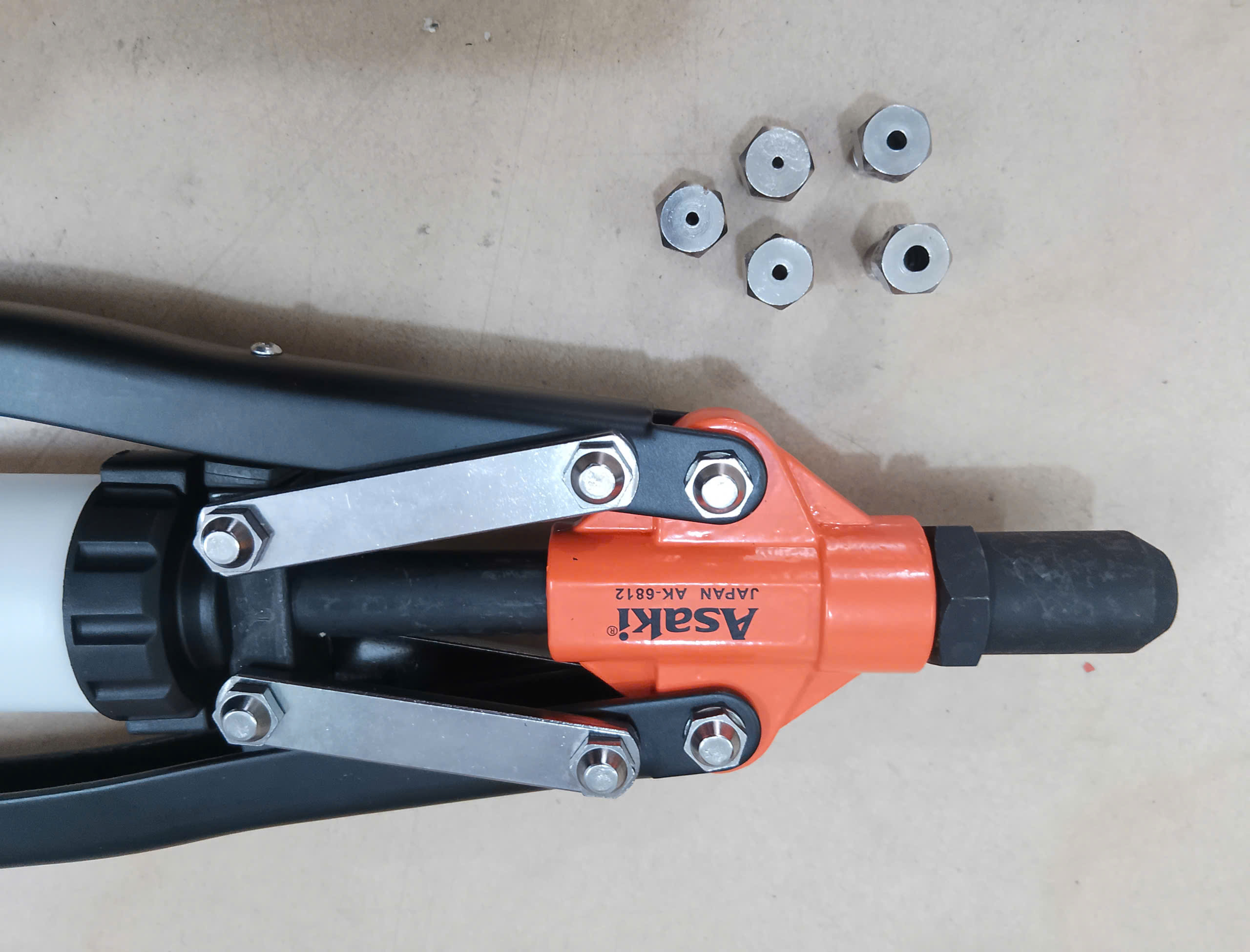 Hình ảnh 13 của mặt hàng Kềm rút rivet cao cấp 2.4mm - 3.2mm - 4.0mm - 4.8mm 17''/425mm Asaki AK-6812