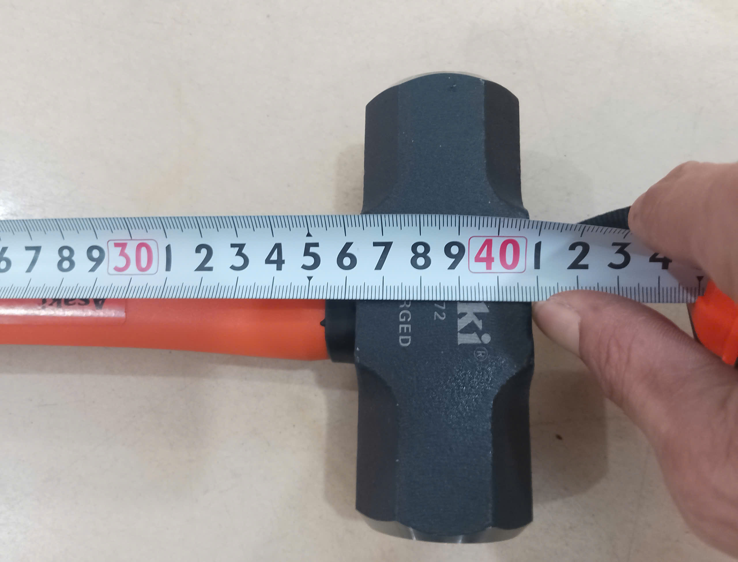 Hình ảnh 13 của mặt hàng Búa tạ cán nhựa TPR 4LB / 1.8kg Asaki AK-9572