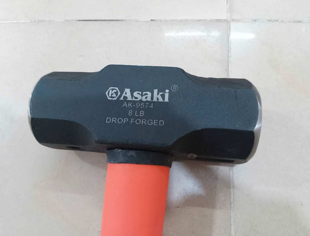 Hình ảnh 11 của mặt hàng Búa tạ cán nhựa TPR 8LB / 3.6kg Asaki AK-9574
