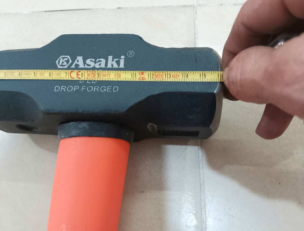 Hình ảnh 12 của mặt hàng Búa tạ cán nhựa TPR 8LB / 3.6kg Asaki AK-9574