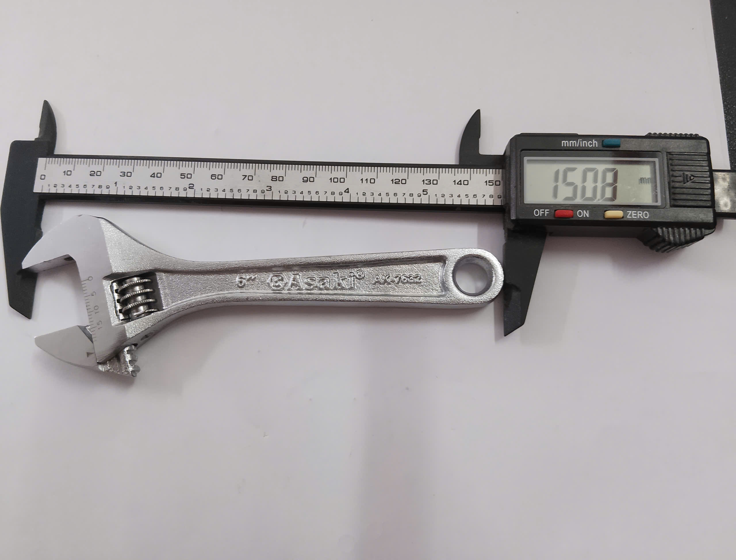 Hình ảnh 13 của mặt hàng Mỏ lết mạ chrome 6''/150mm Asaki AK-7632