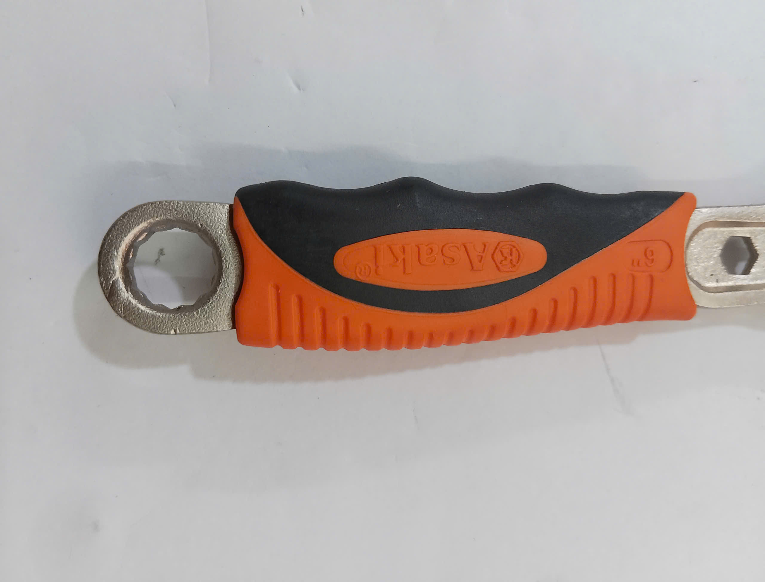 Hình ảnh 17 của mặt hàng Mỏ lết cao cấp Cán bọc nhựa chống trượt (hợp kim niken-sắt) 6''/150mm Asaki AK-0400