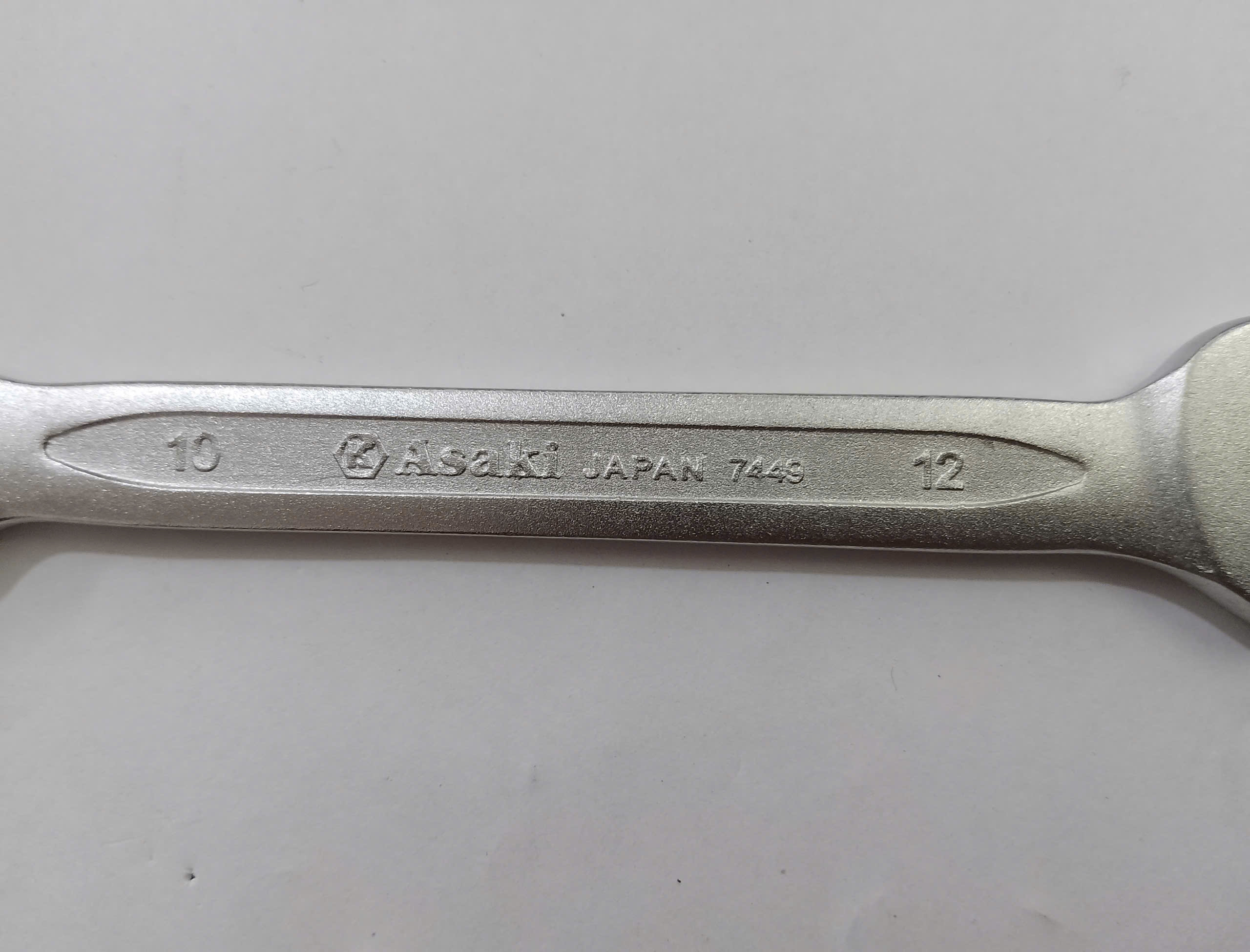Hình ảnh 12 của mặt hàng Cờ lê 2 đầu miệng (xi mờ) 10mm x 12mm Asaki AK-7449