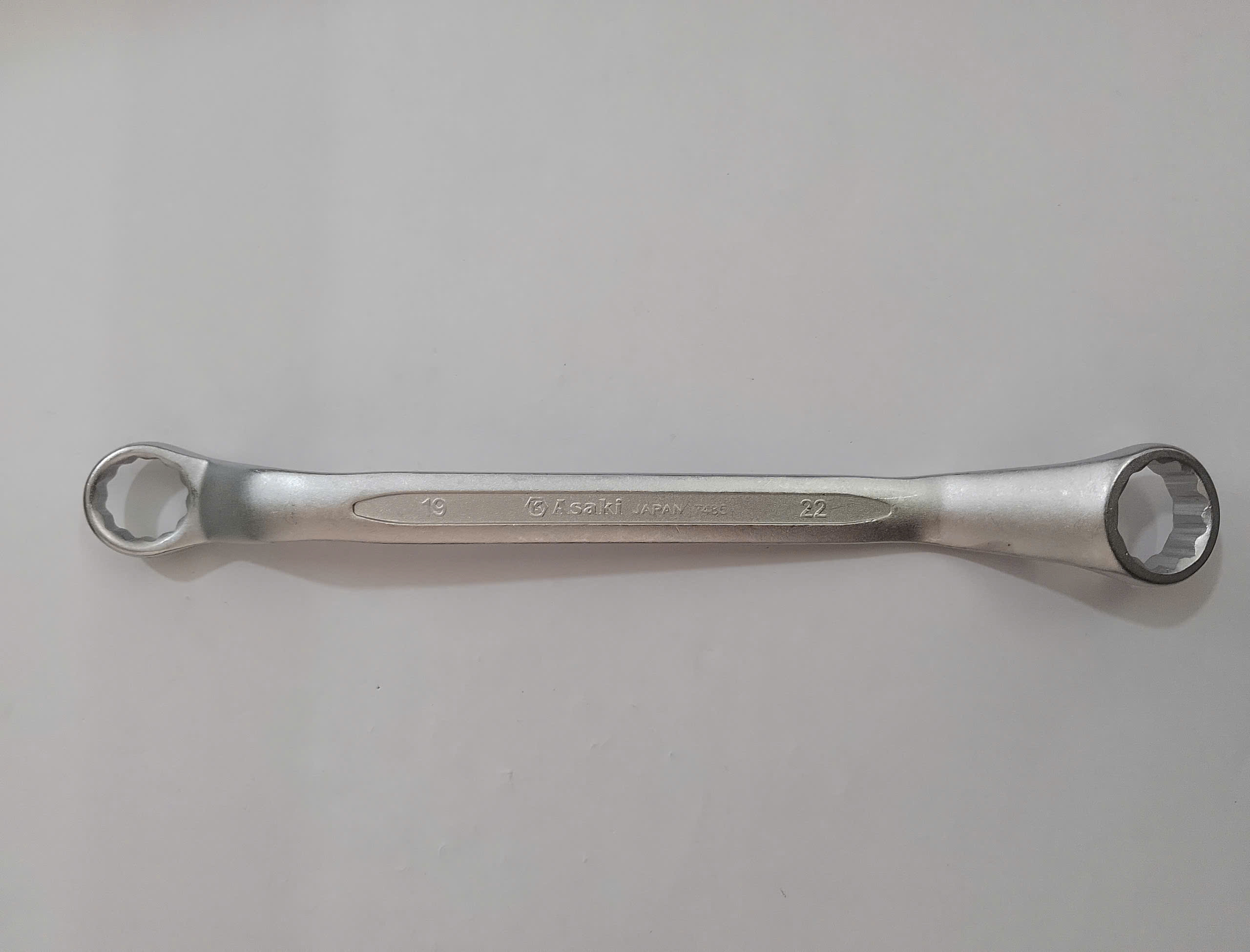 Hình ảnh 13 của mặt hàng Cờ lê 2 đầu vòng (xi mờ) 19mm x 22mm Asaki AK-7485