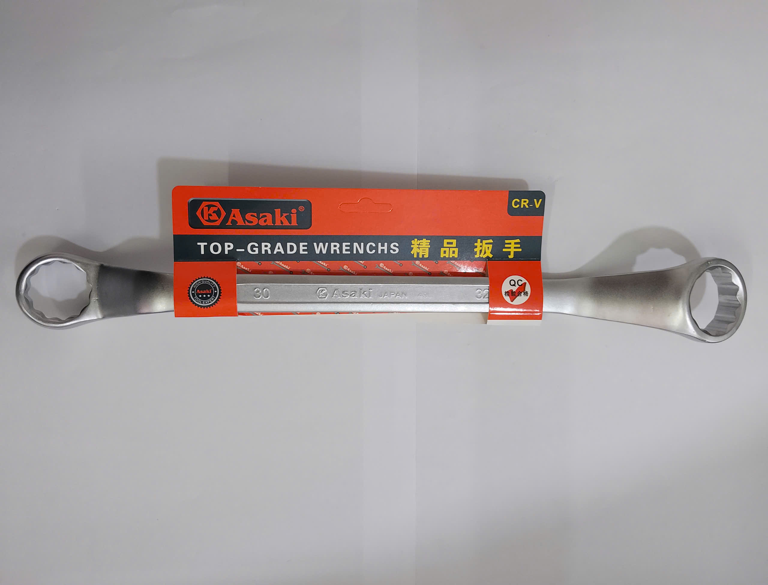 Hình ảnh 17 của mặt hàng Cờ lê 2 đầu vòng (xi mờ) 30mm x 32mm Asaki AK-7490