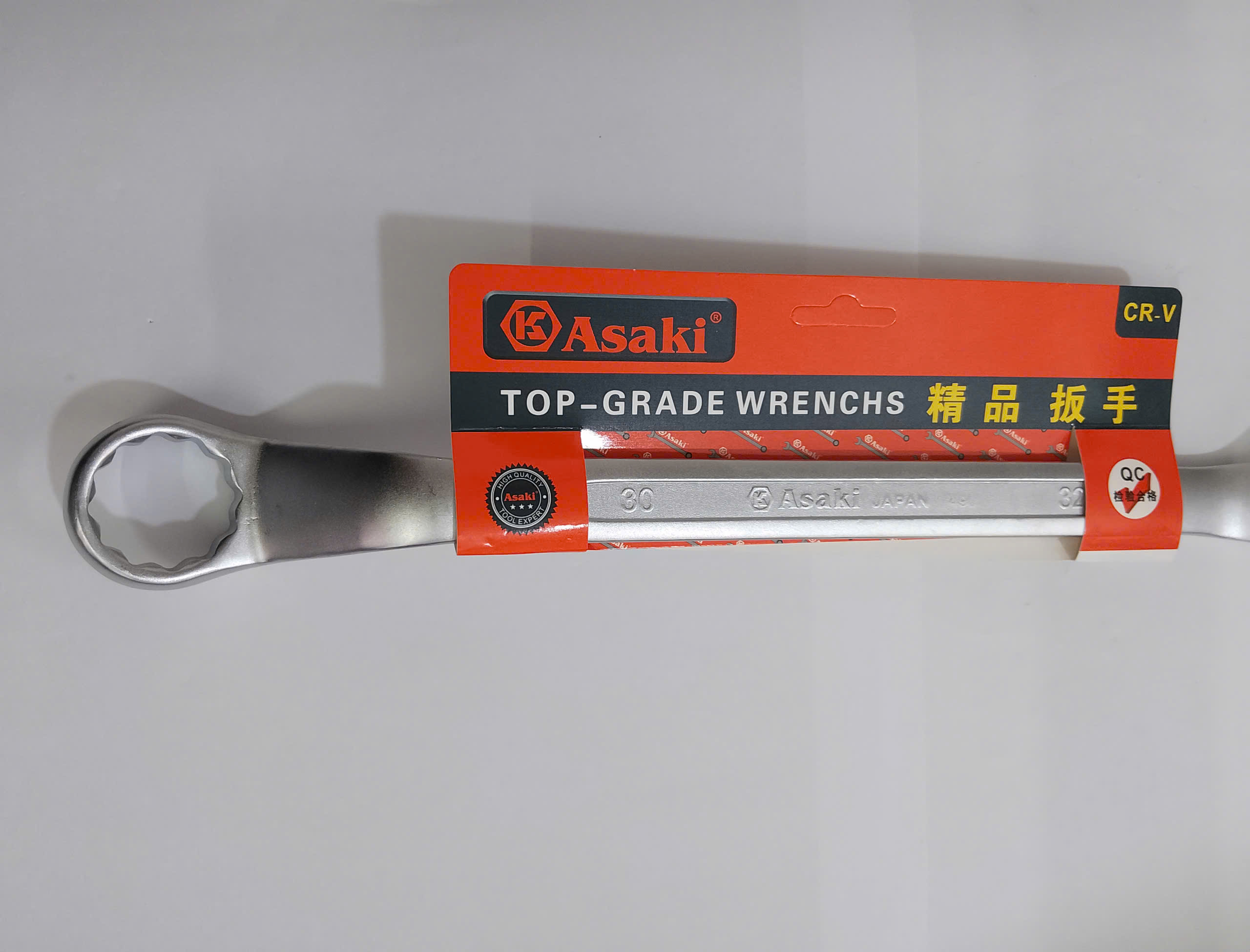 Hình ảnh 19 của mặt hàng Cờ lê 2 đầu vòng (xi mờ) 30mm x 32mm Asaki AK-7490