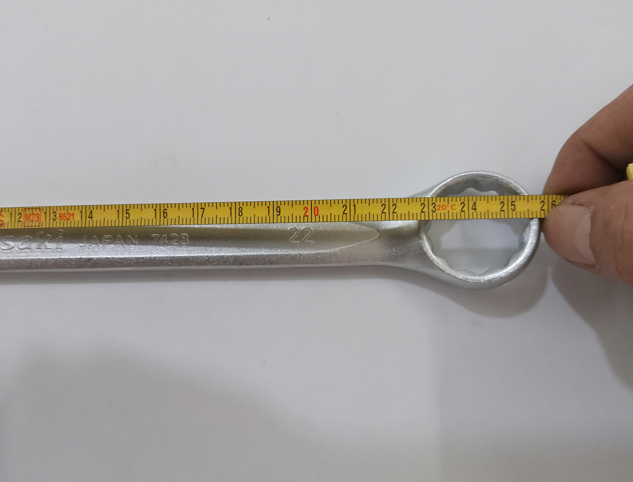 Hình ảnh 9 của mặt hàng Cờ lê vòng miệng (xi mờ) 22mm Asaki AK-7428