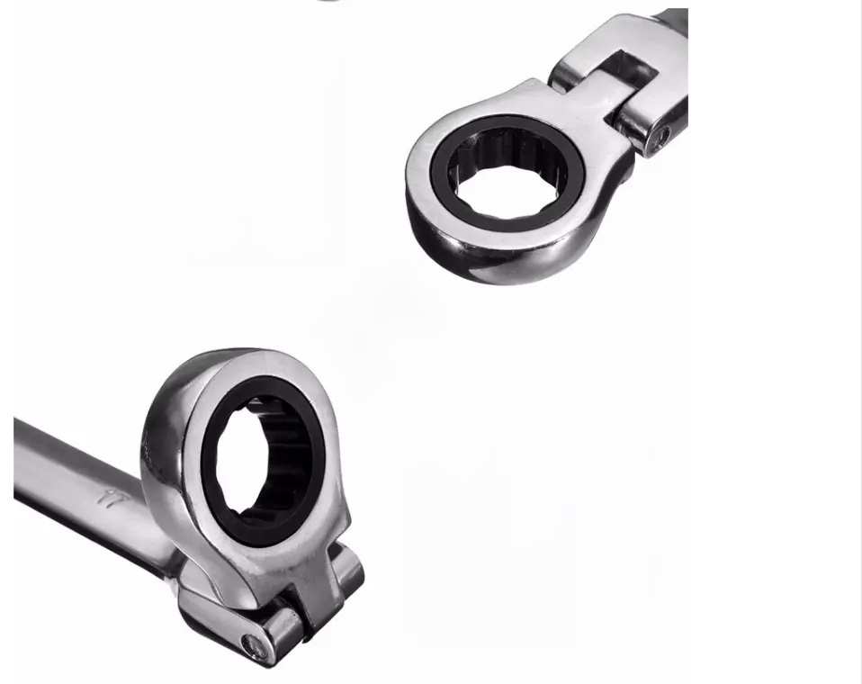 Hình ảnh 8 của mặt hàng Bộ cờ lê miệng vòng lắc léo 2 chiều 10 - 19mm (thép chrome vanadium) 7 cây Asaki AK-7734