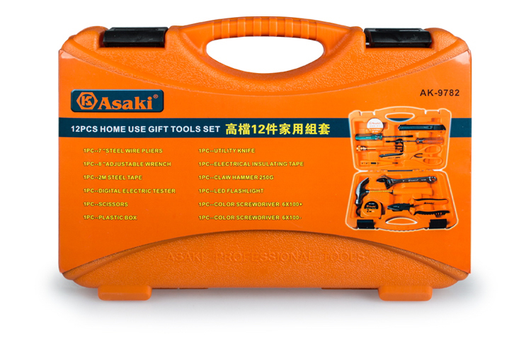 Hình ảnh 5 của mặt hàng Bộ dụng cụ gia đình 12 chi tiết Asaki AK-9782