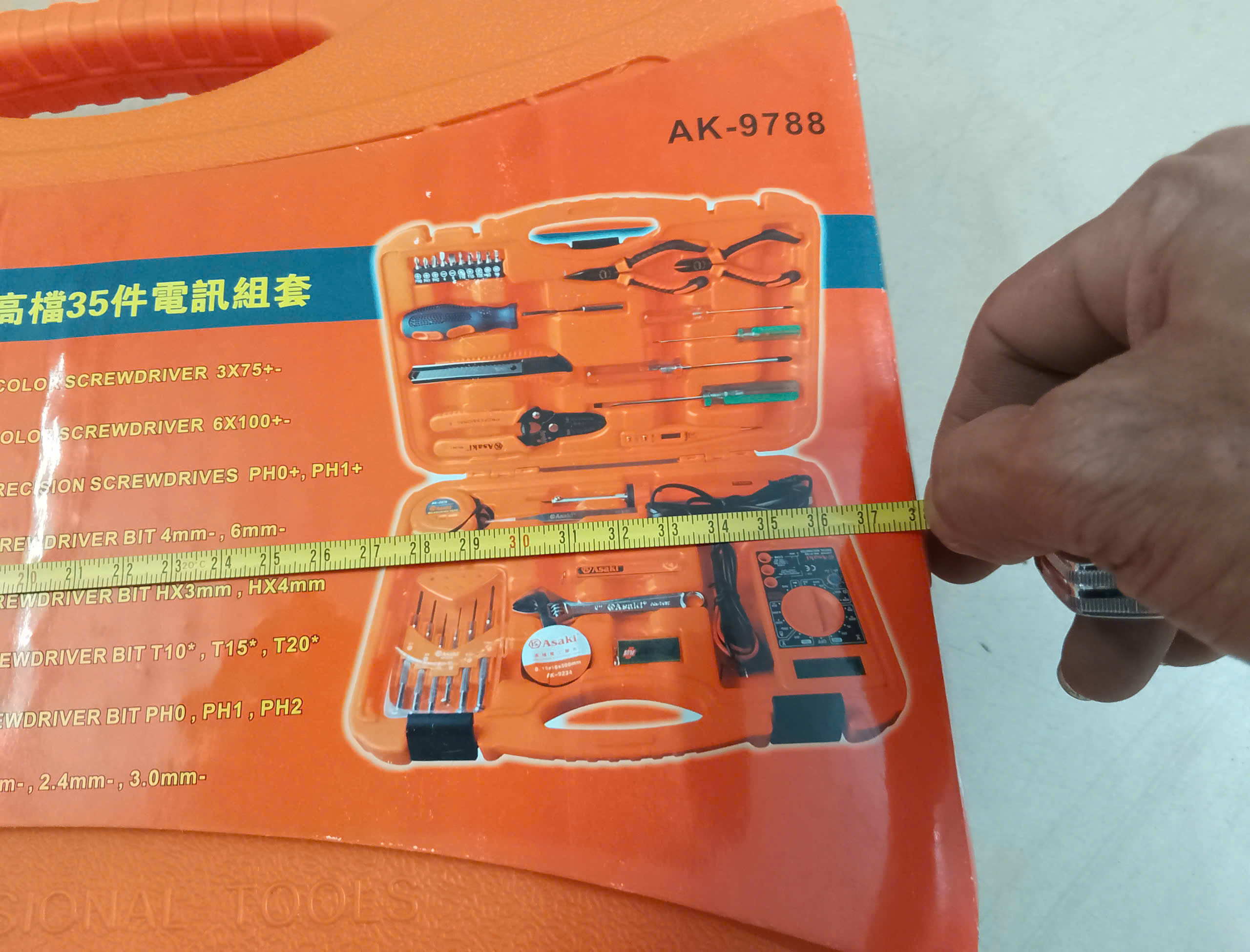 Hình ảnh 12 của mặt hàng Bộ dụng cụ viễn thông 35 chi tiết Asaki AK-9788