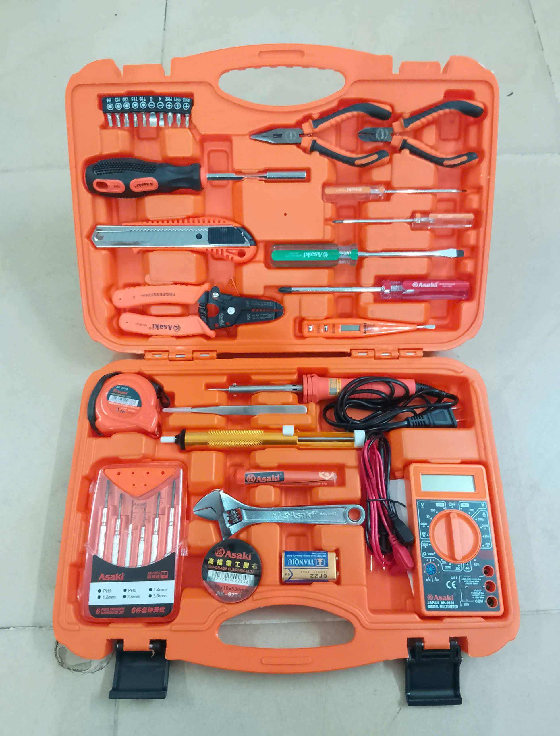 Hình ảnh 8 của mặt hàng Bộ dụng cụ viễn thông 35 chi tiết Asaki AK-9788