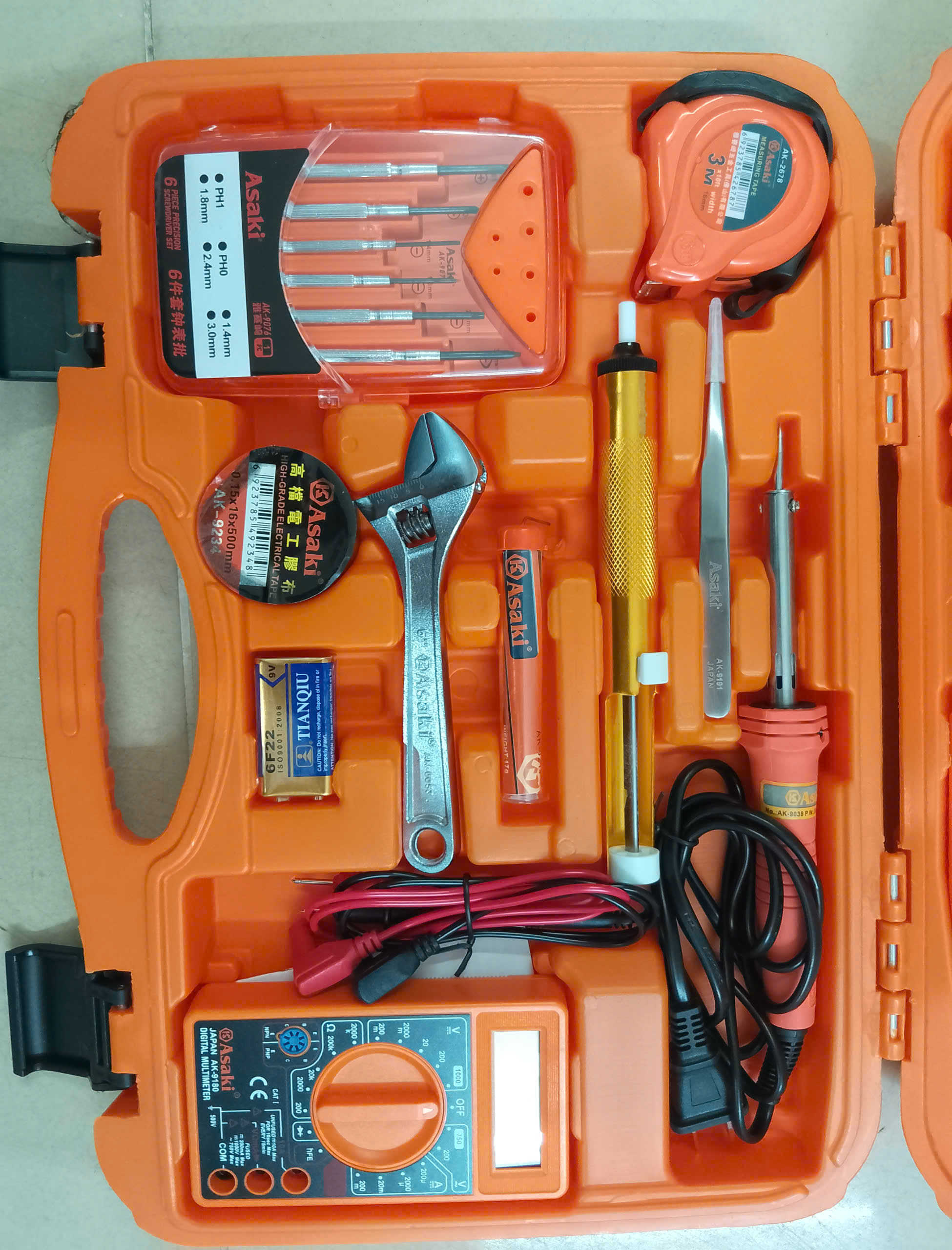 Hình ảnh 9 của mặt hàng Bộ dụng cụ viễn thông 35 chi tiết Asaki AK-9788